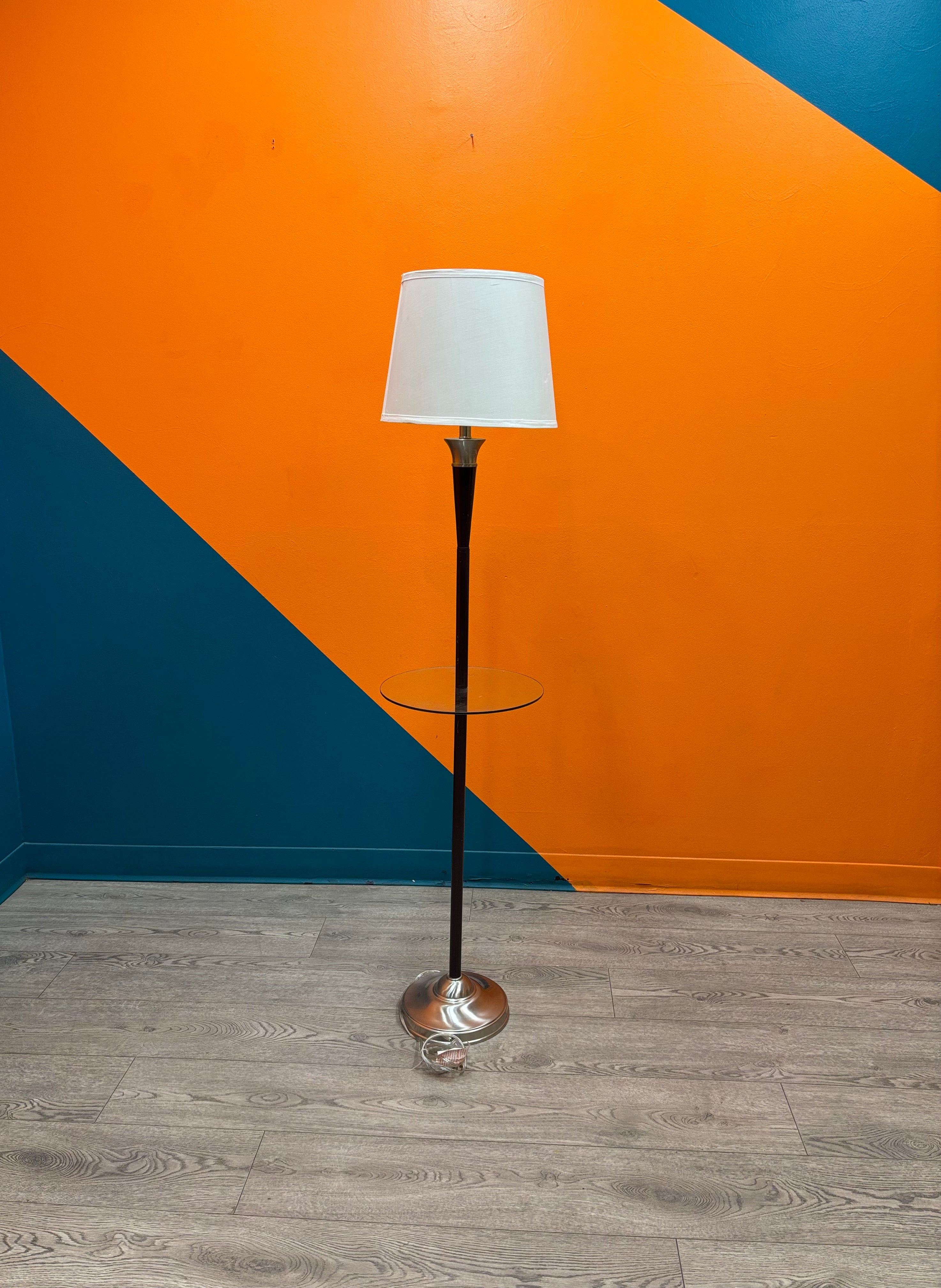 Floor Lamp with Glass Table (2 available)