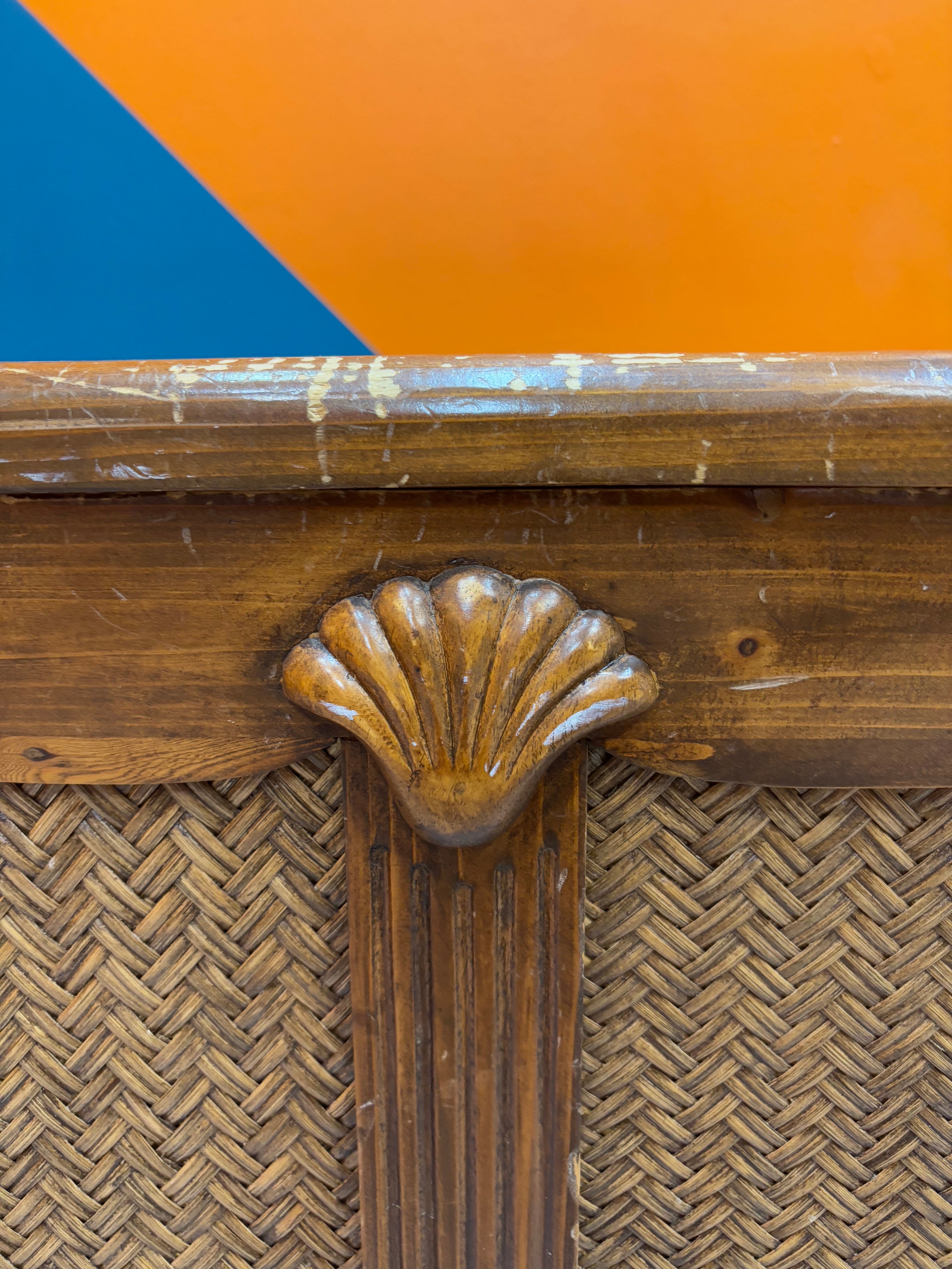 Large Rattan Chest