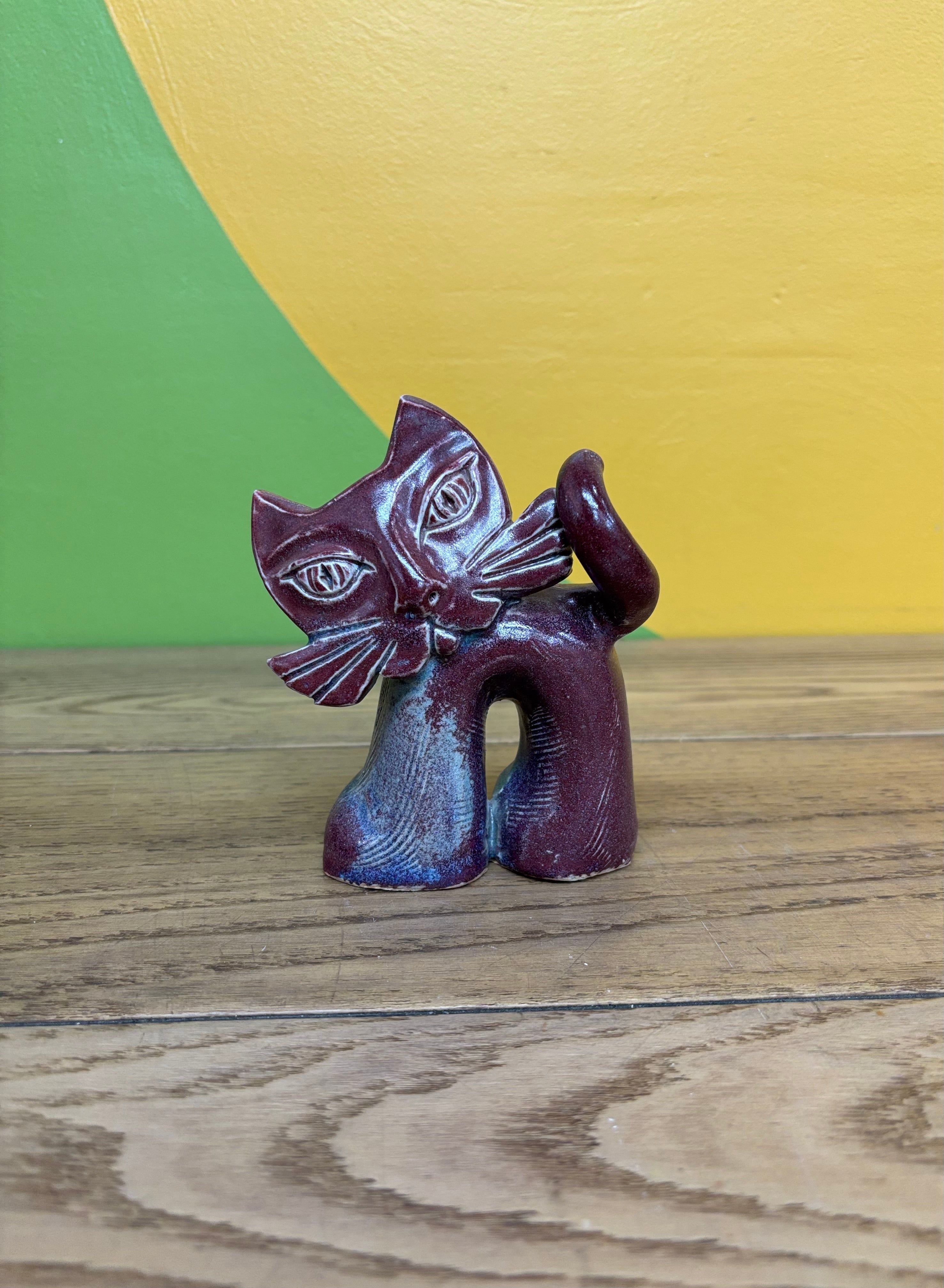 Ceramic Cat Figurine