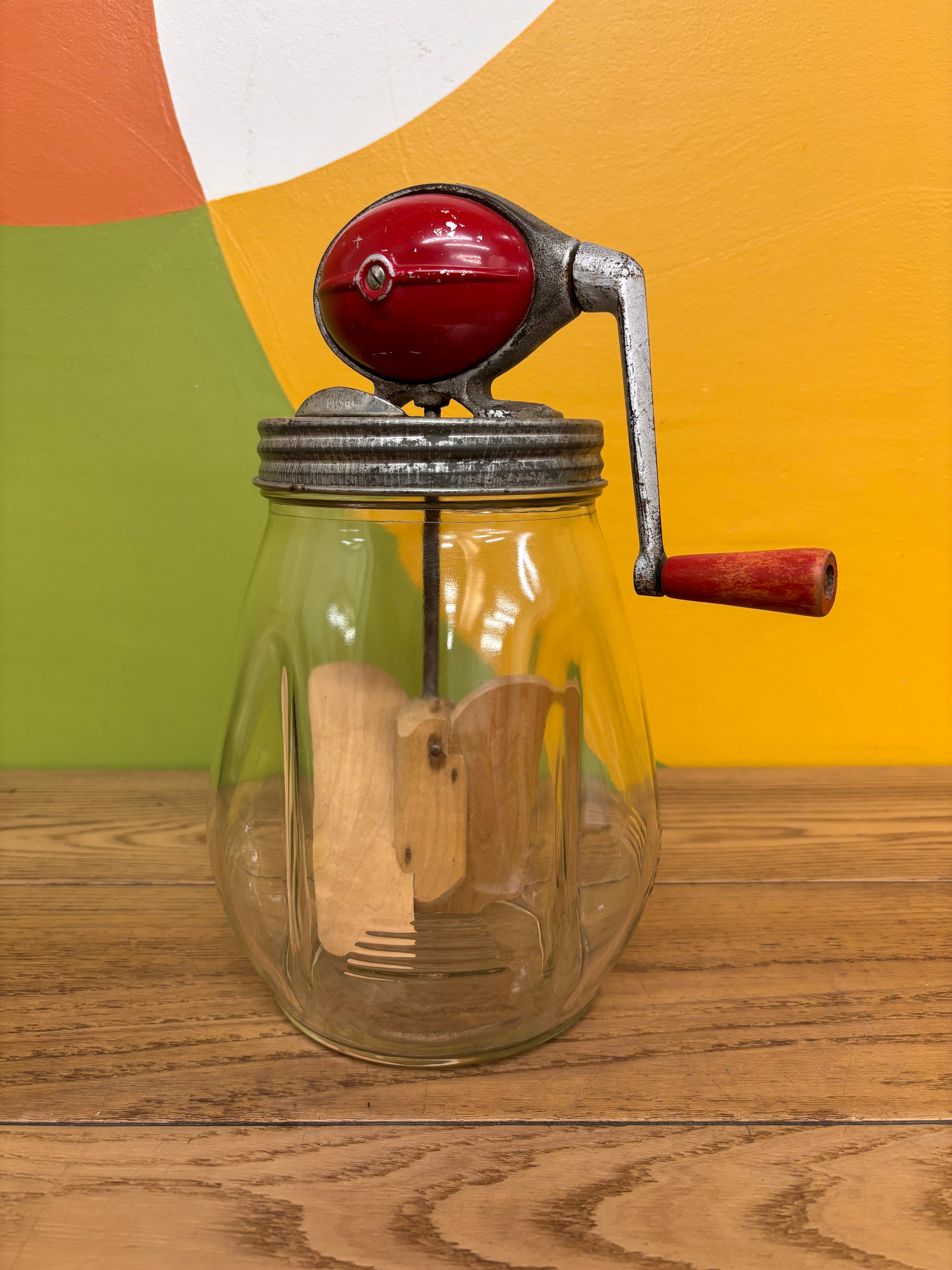 Dazey Number 4 Glass Butter Churn