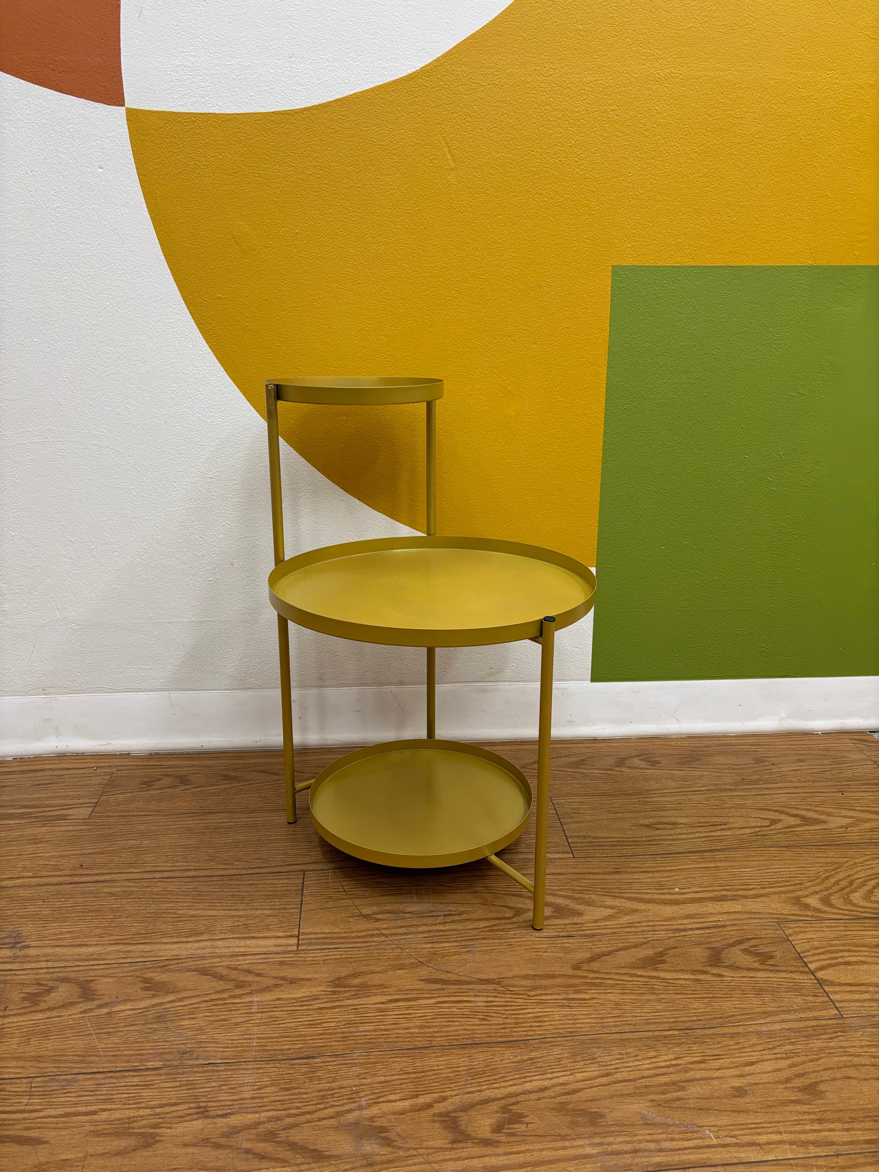 Metal Gold Tiered Plant Stand