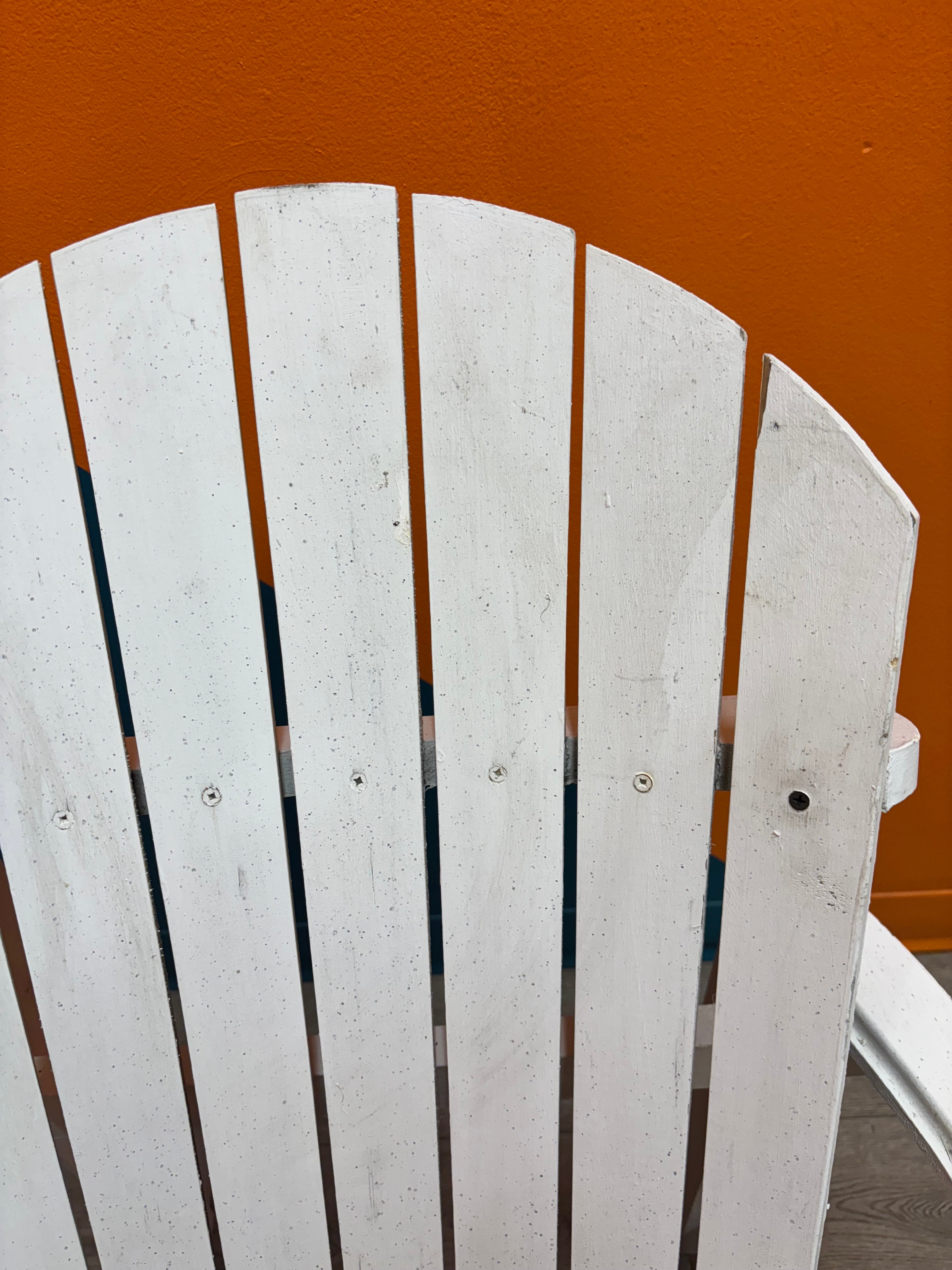 White Wood Adirondack Lounge Chair #2