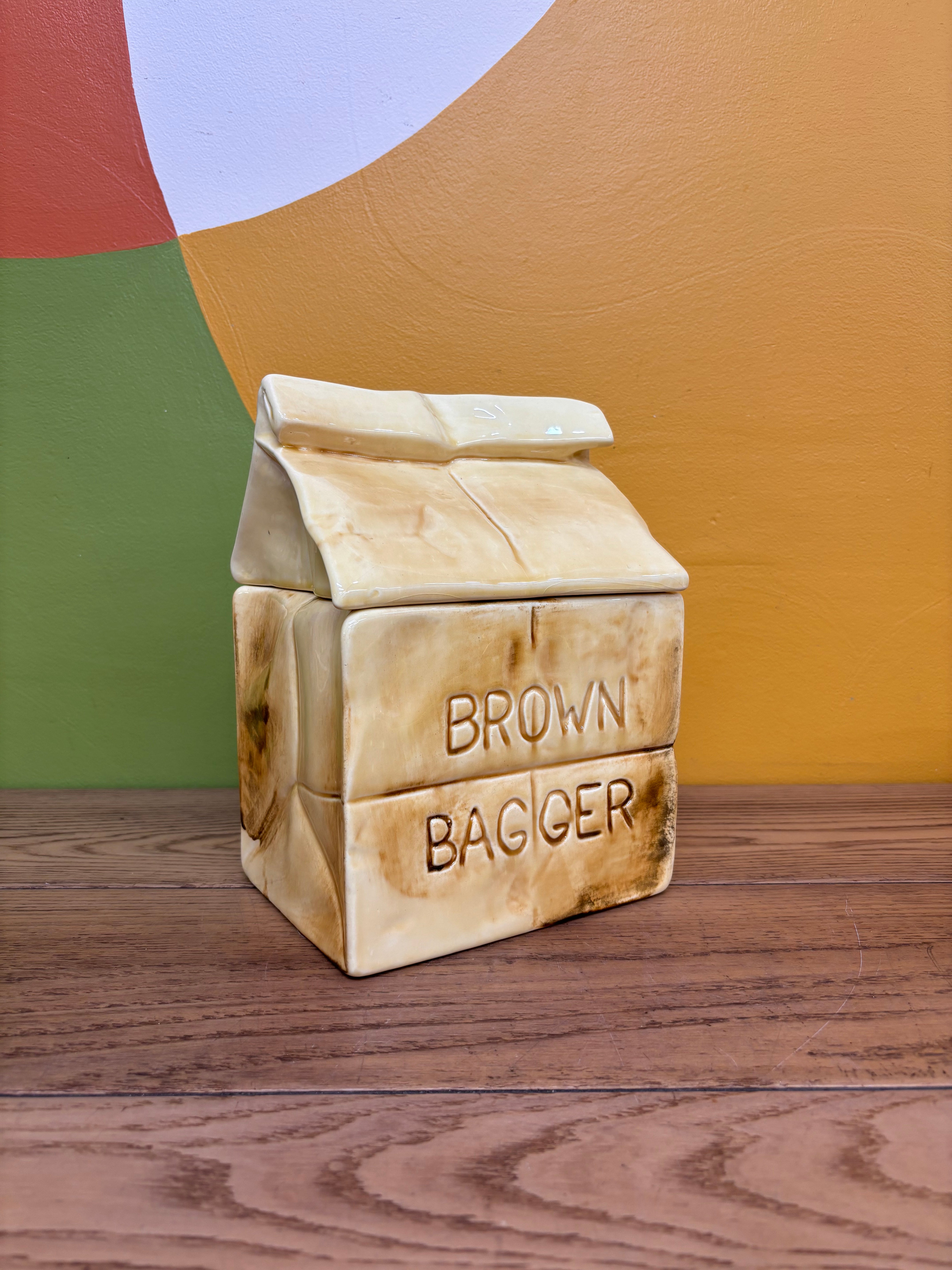 Brown Bagger Ceramic Cookie Jar
