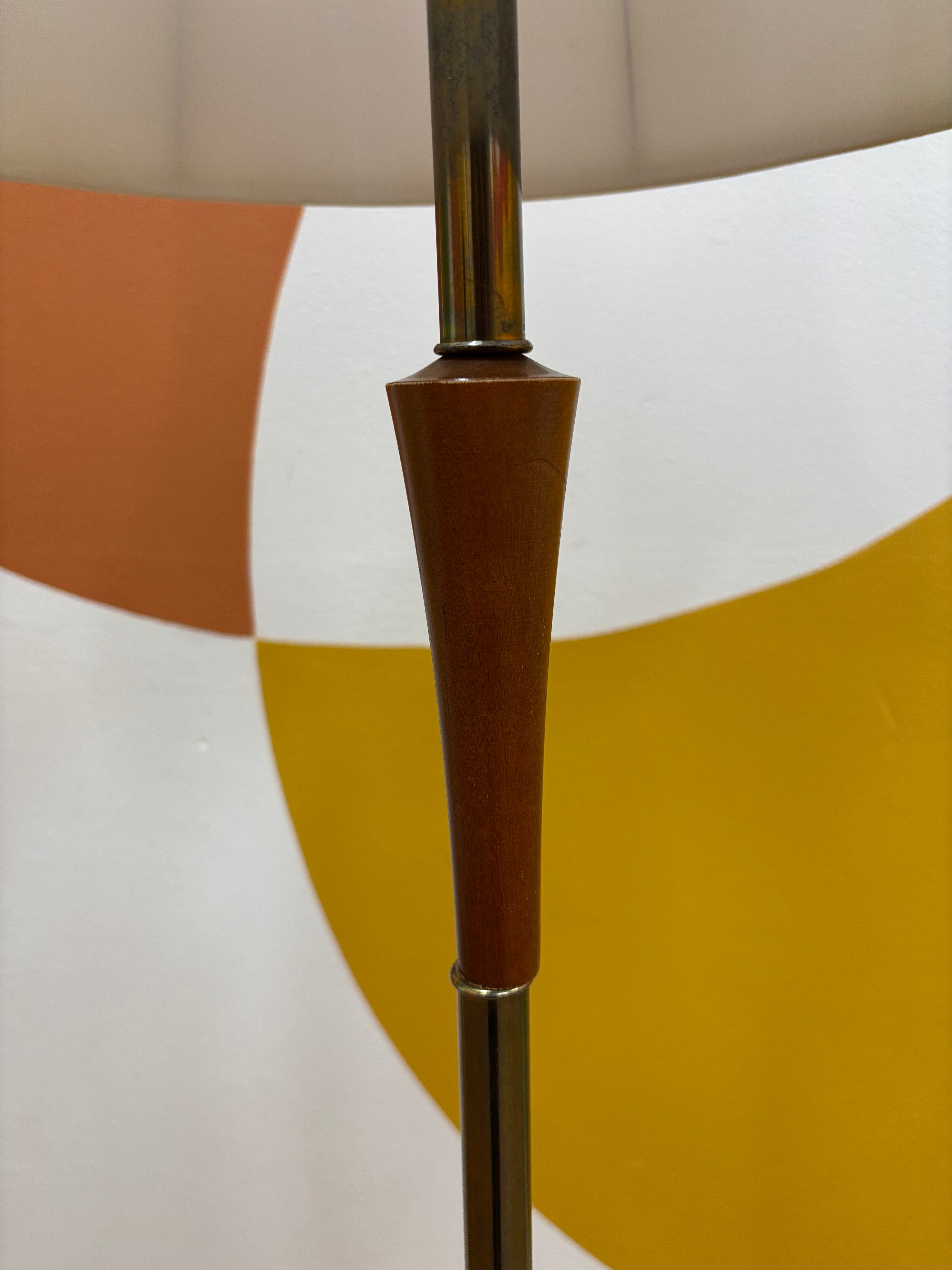 Floor Lamp with White Shade