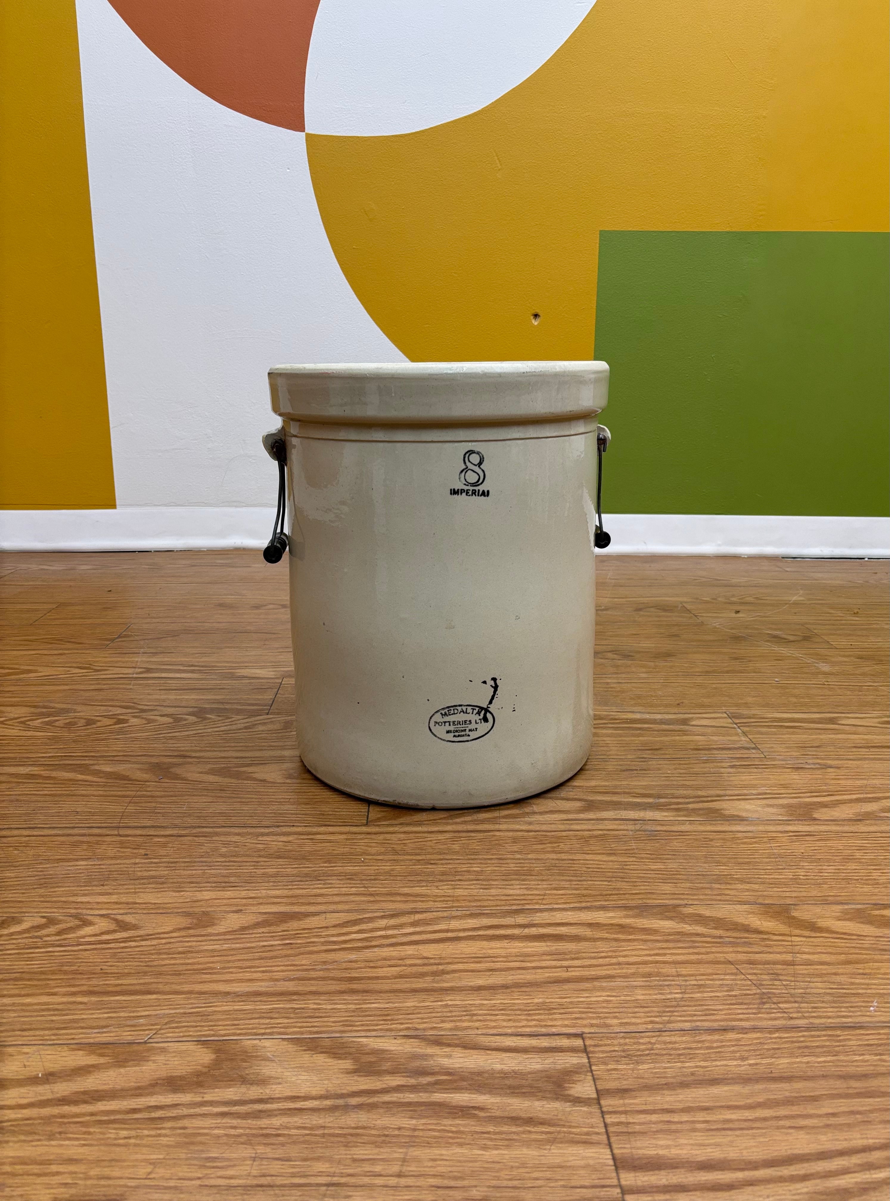Medalta 8 Gallon Pottery Crock
