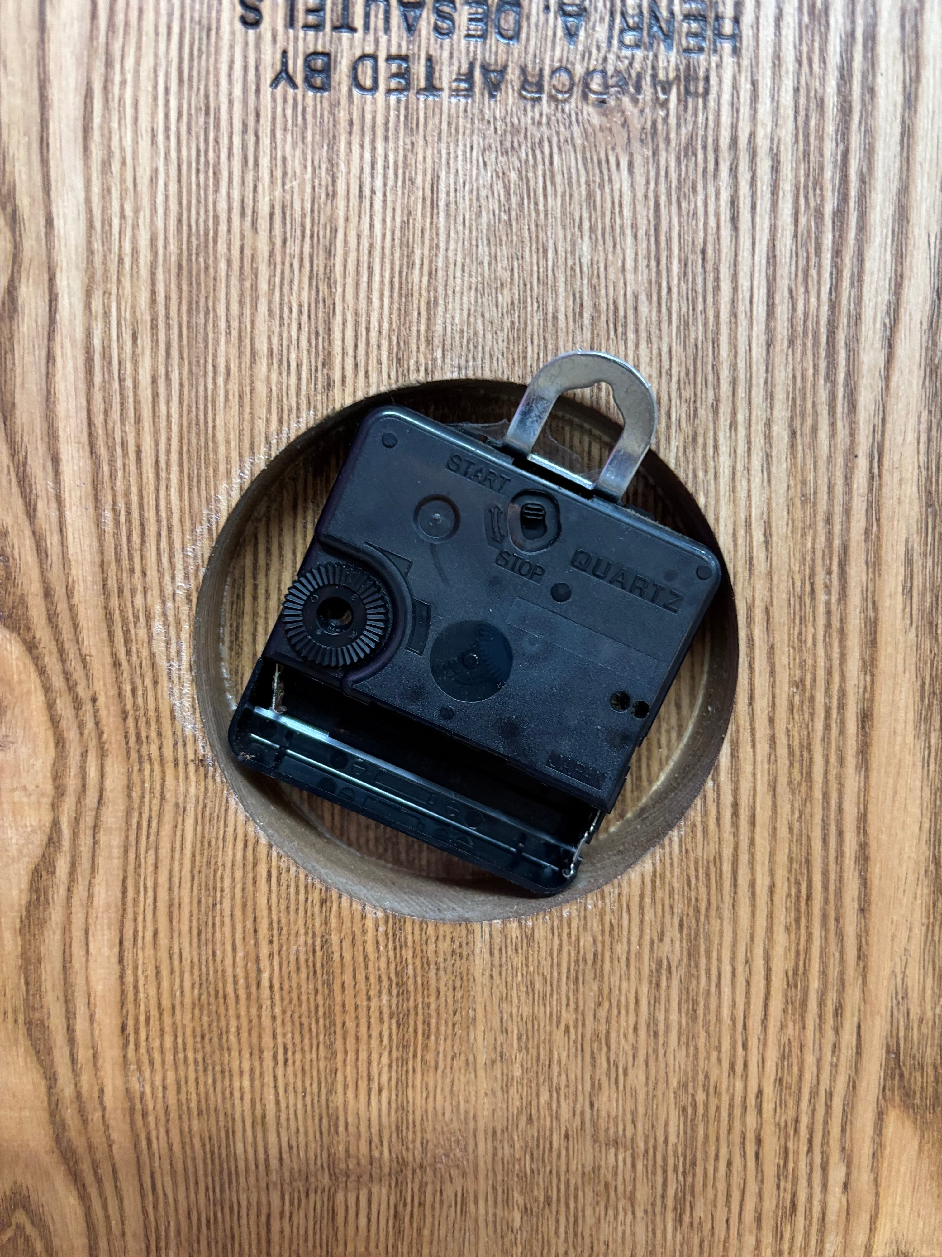 Square Wood Cow Clock