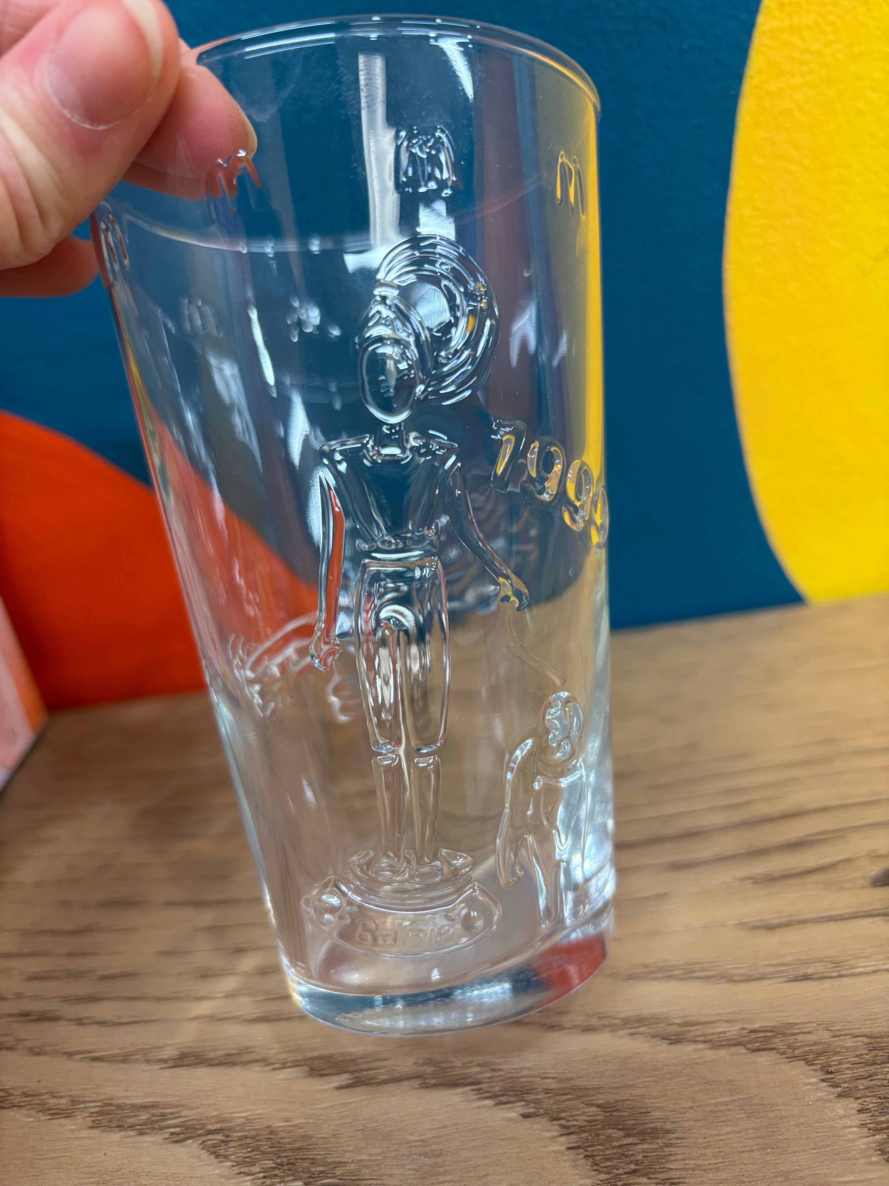 Barbie McDonald's Glass