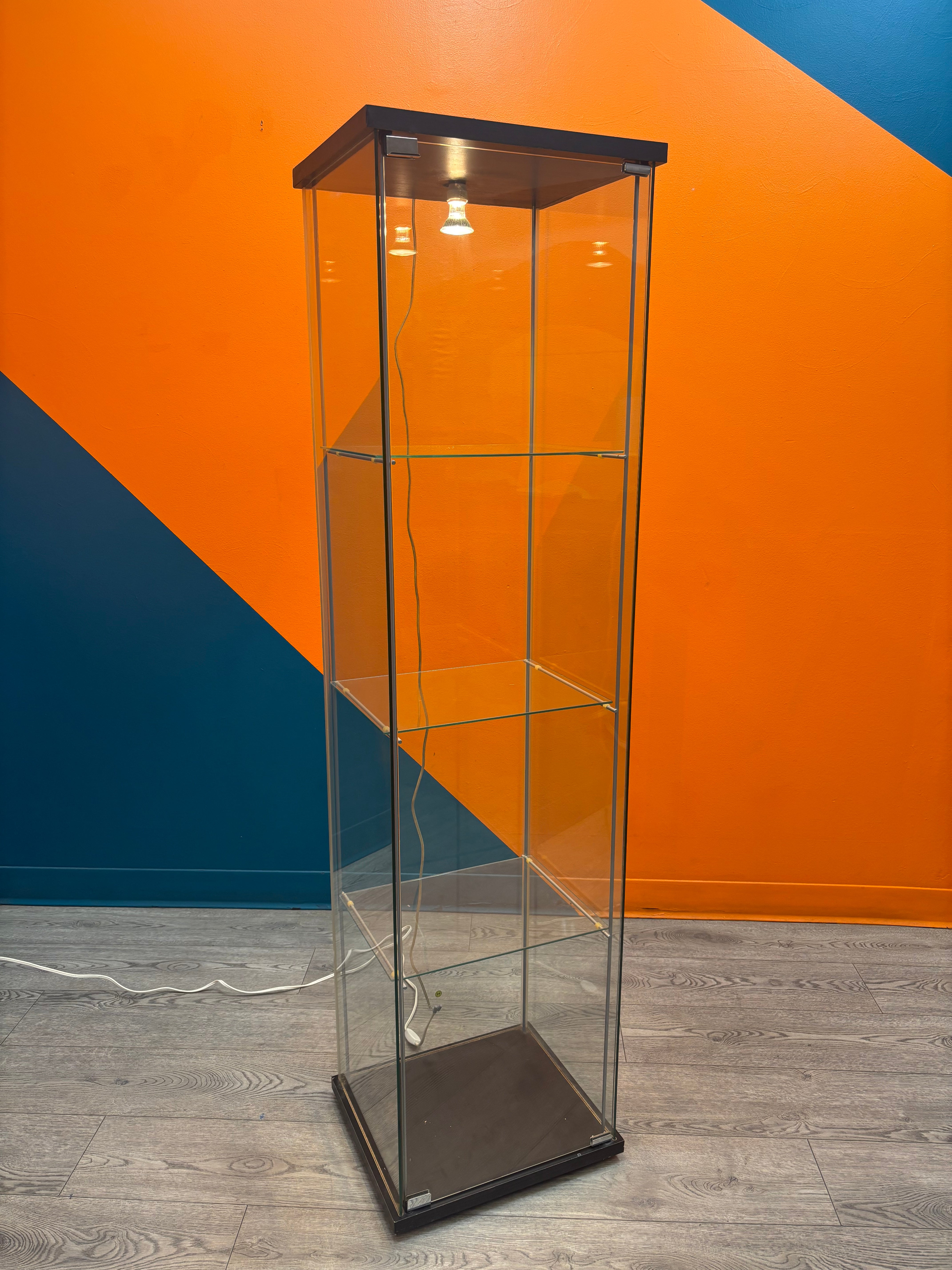 4 Tier Glass Curio Cabinet