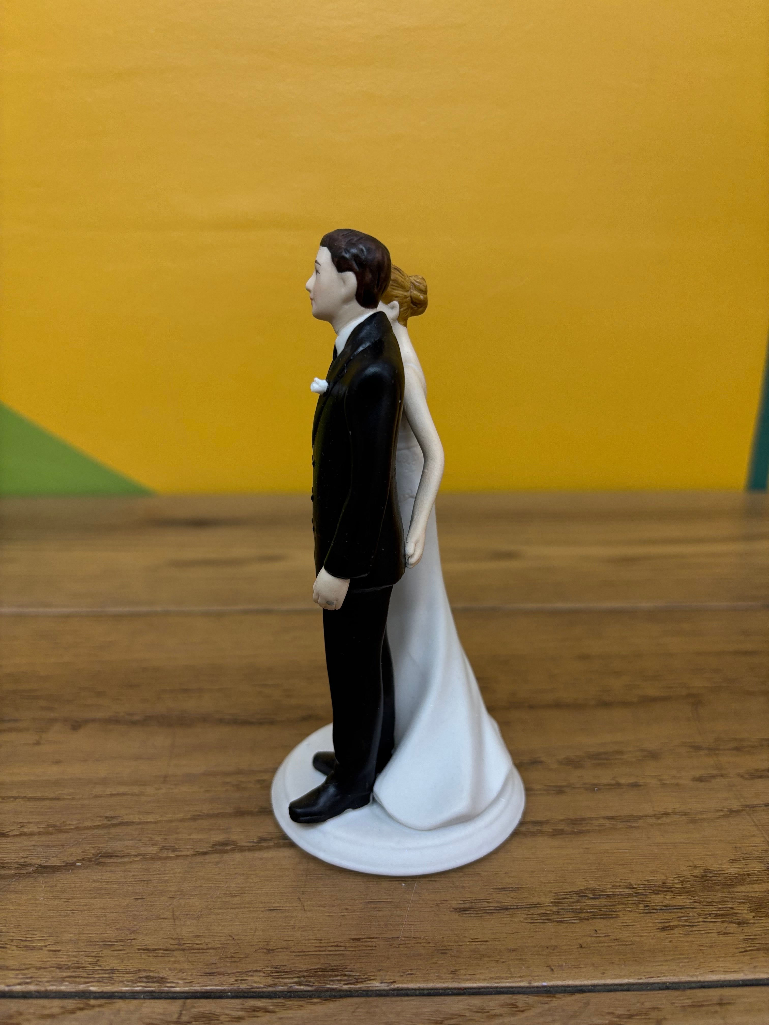 Ceramic Wedding Cake Topper