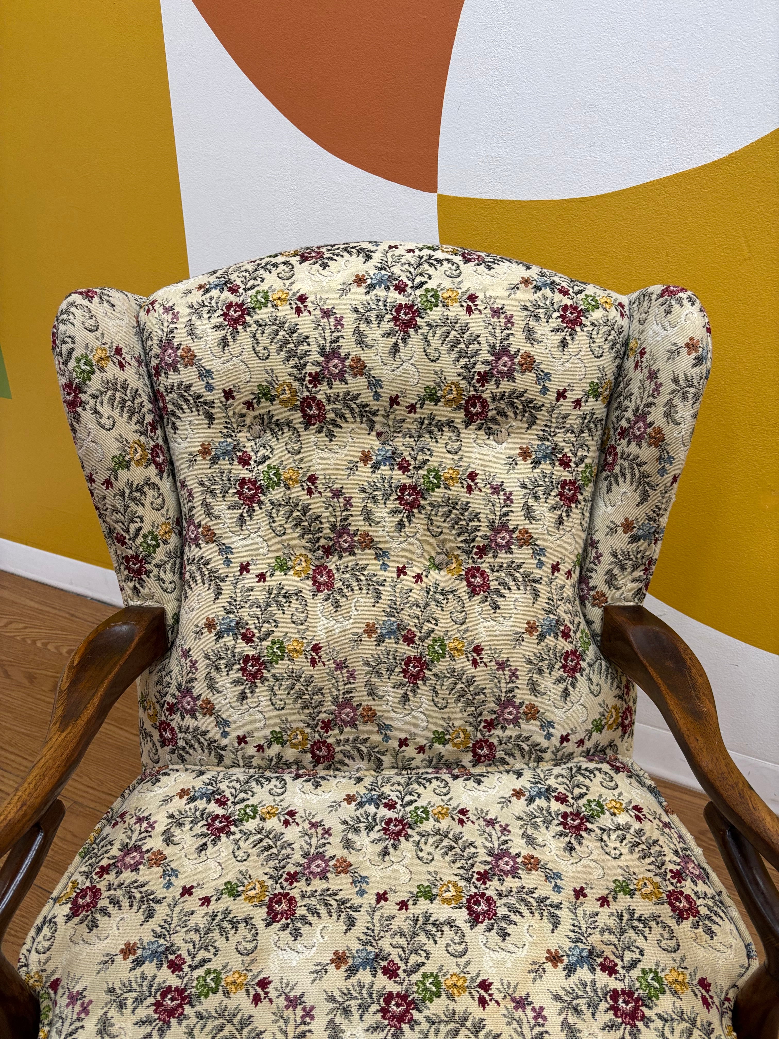 Floral Armchair