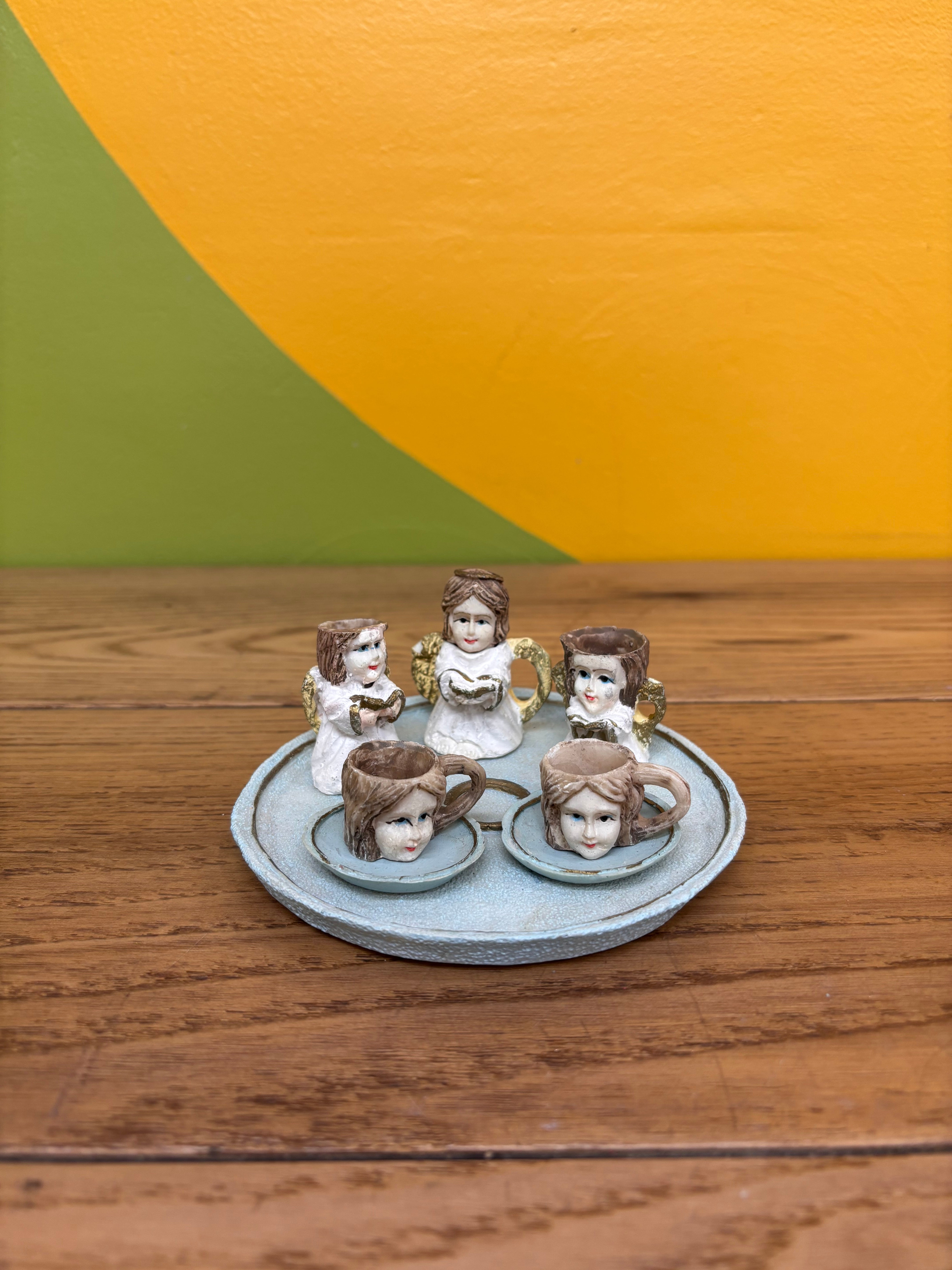 Miniature Angel Tea Set