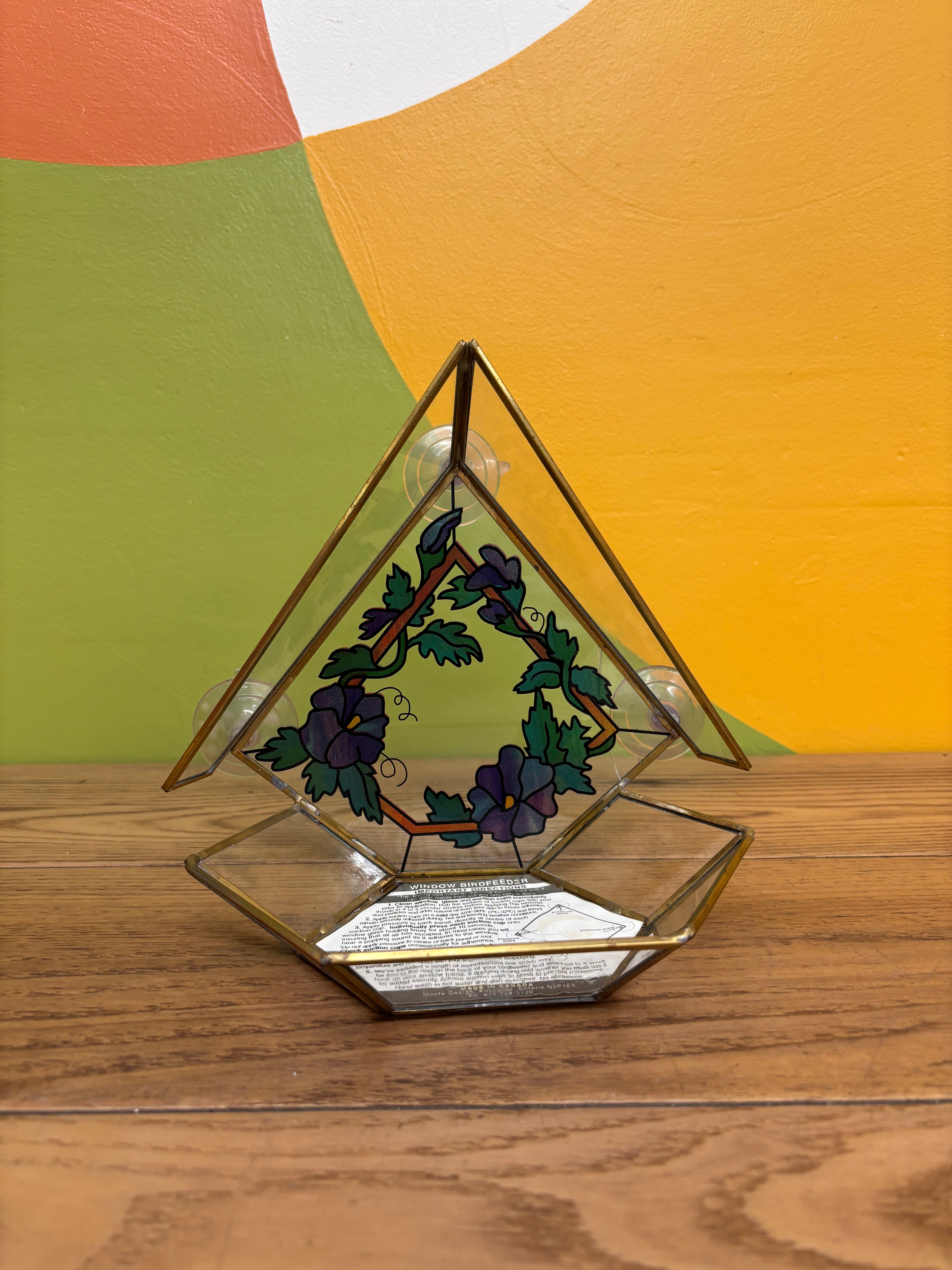 Glass Bird Feeder