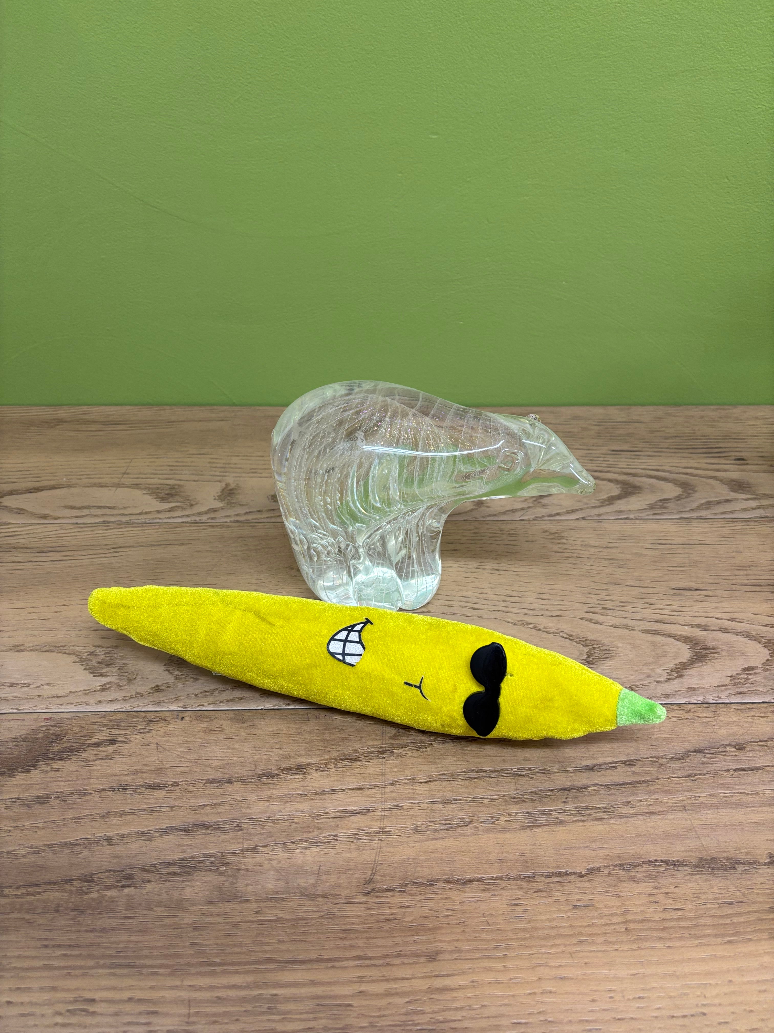 Glass Polar Bear Figurine