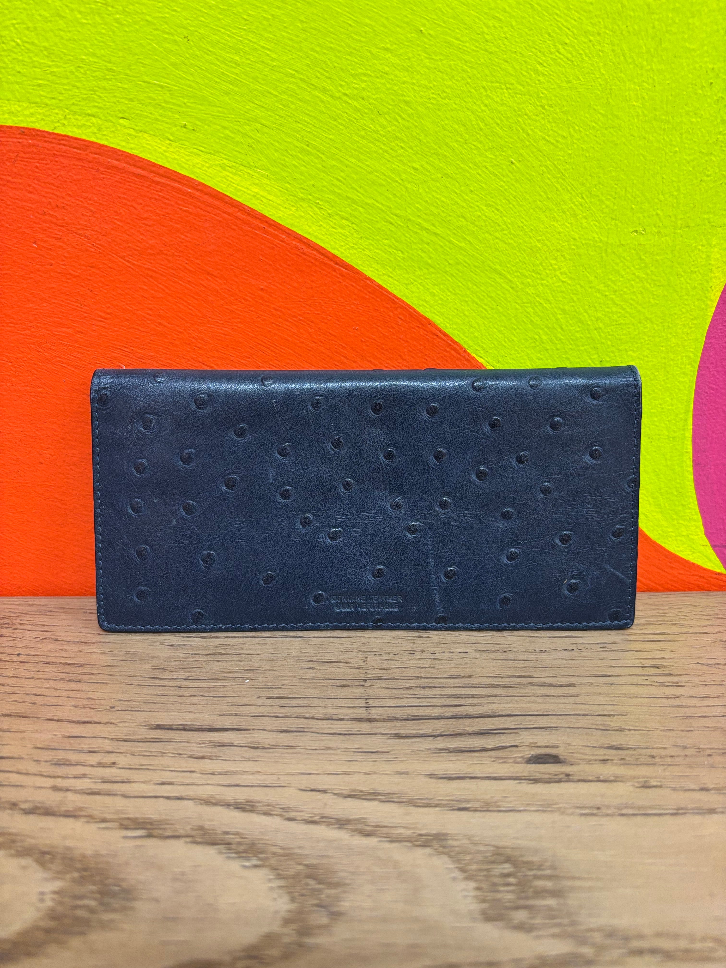 Navy Genuine Leather Wallet