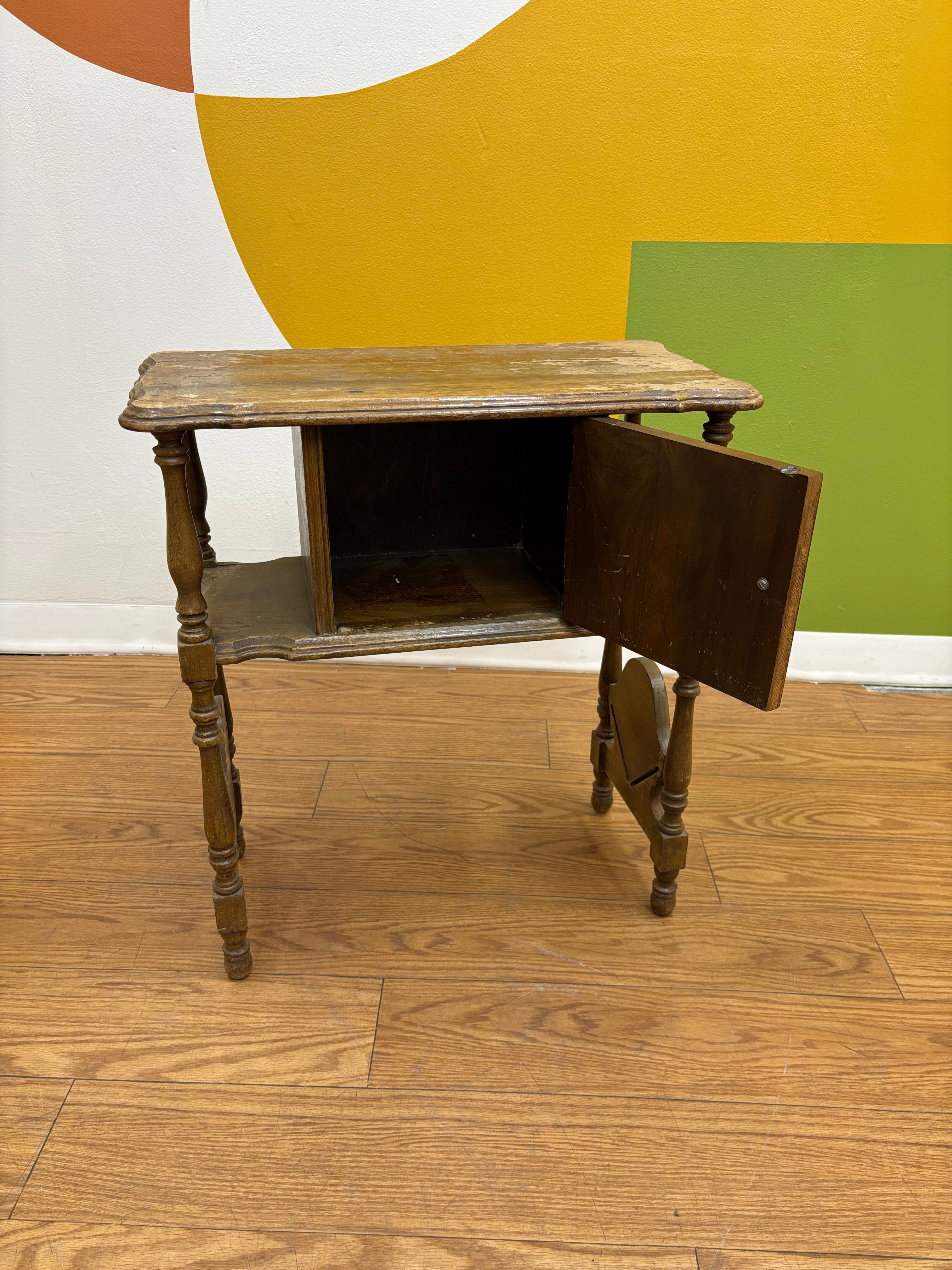 Wood Side Table