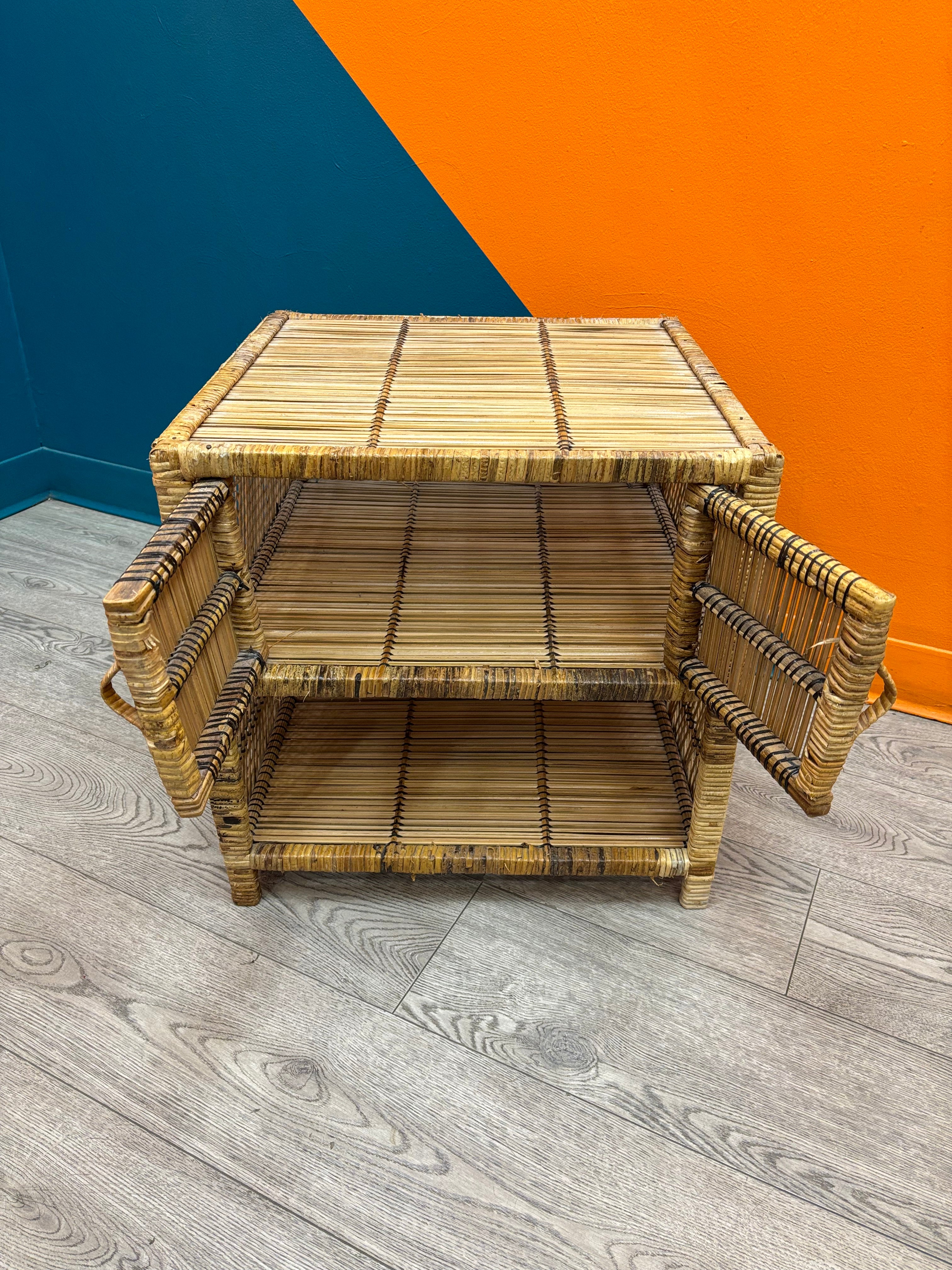 Wicker Nightstand