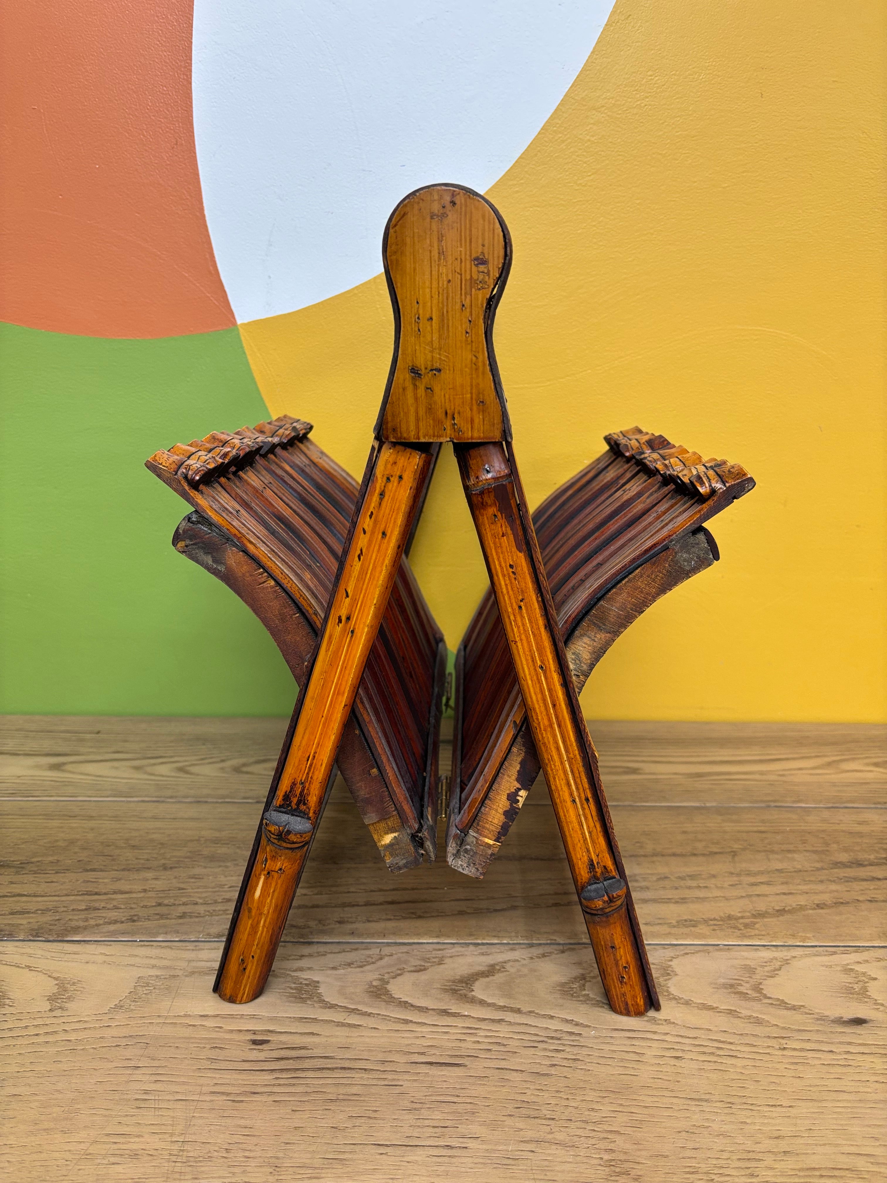 Bamboo Magazine Rack