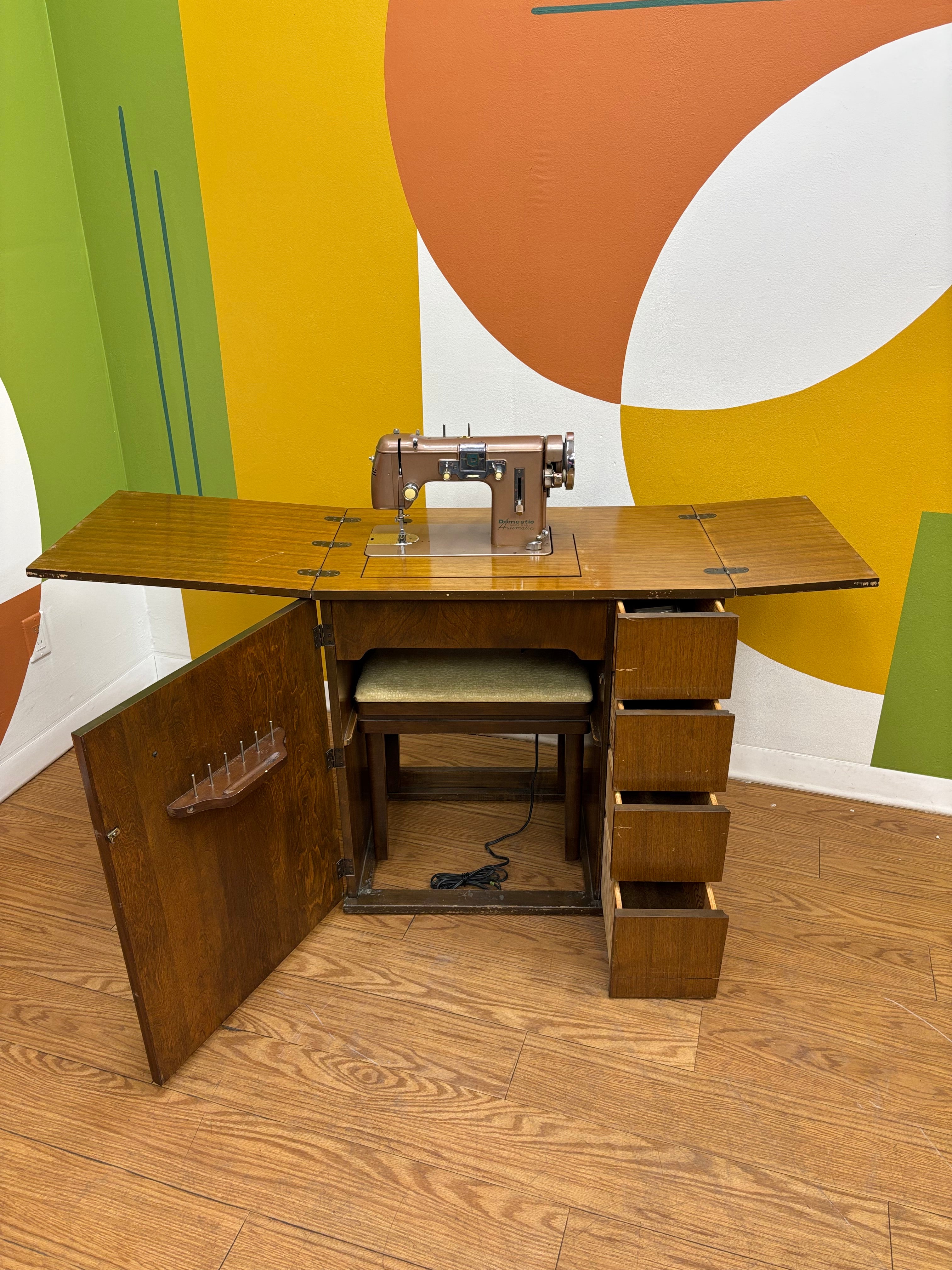 Domestic Imperial Automatic Sewing Machine Cabinet