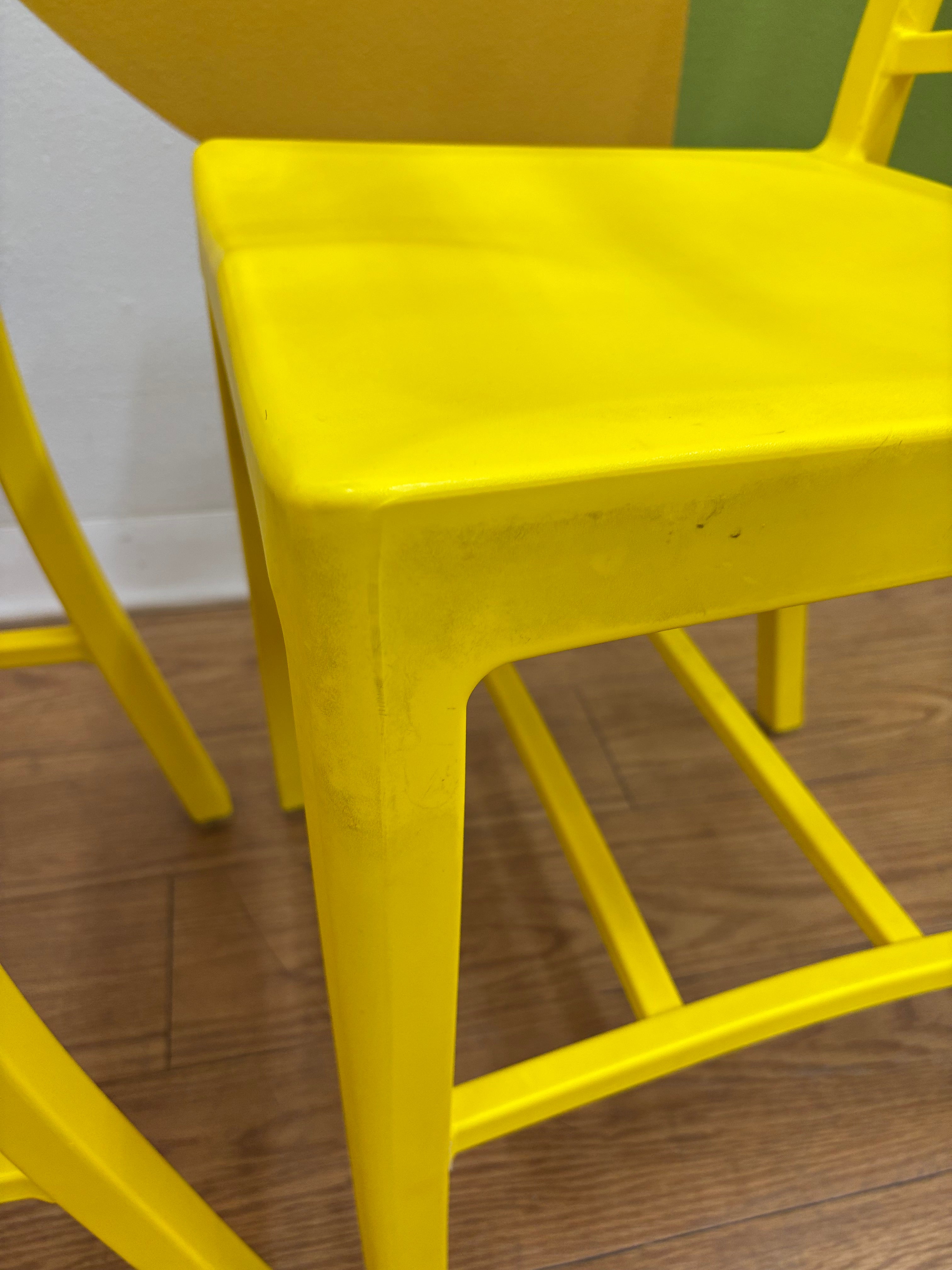 (2) Yellow Chairs