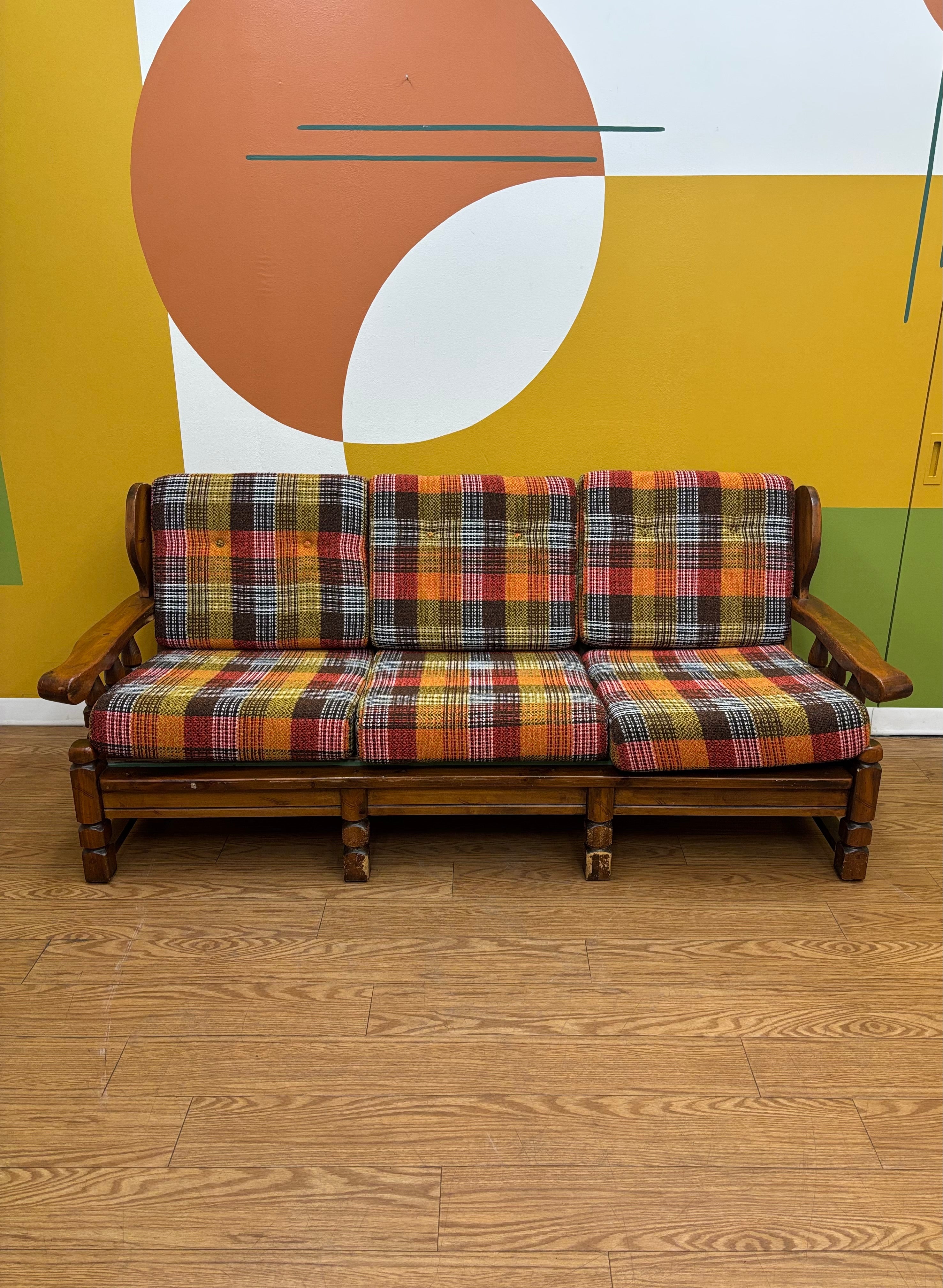 Plaid Sofa