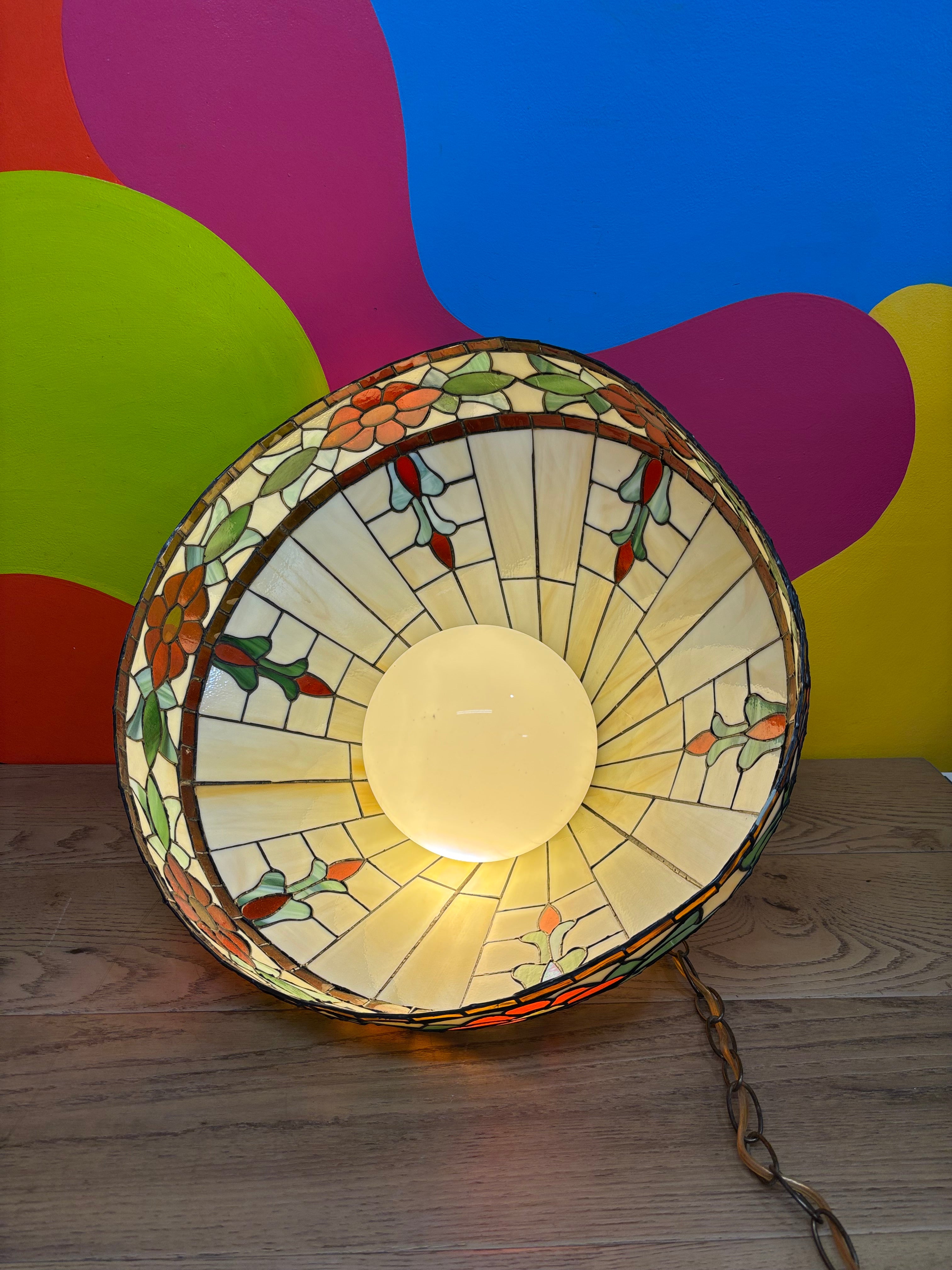 Stained Glass Swag Lamp