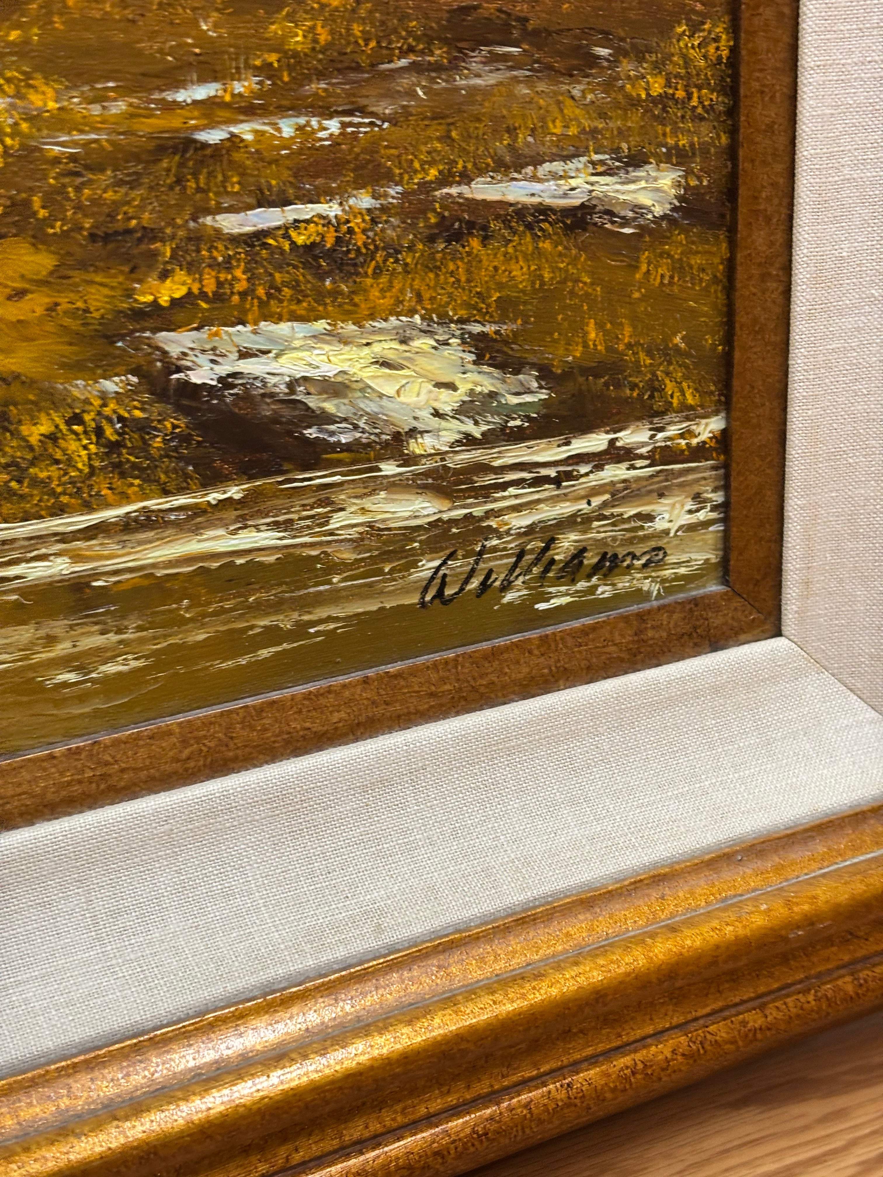 Gold Framed Fall Scene