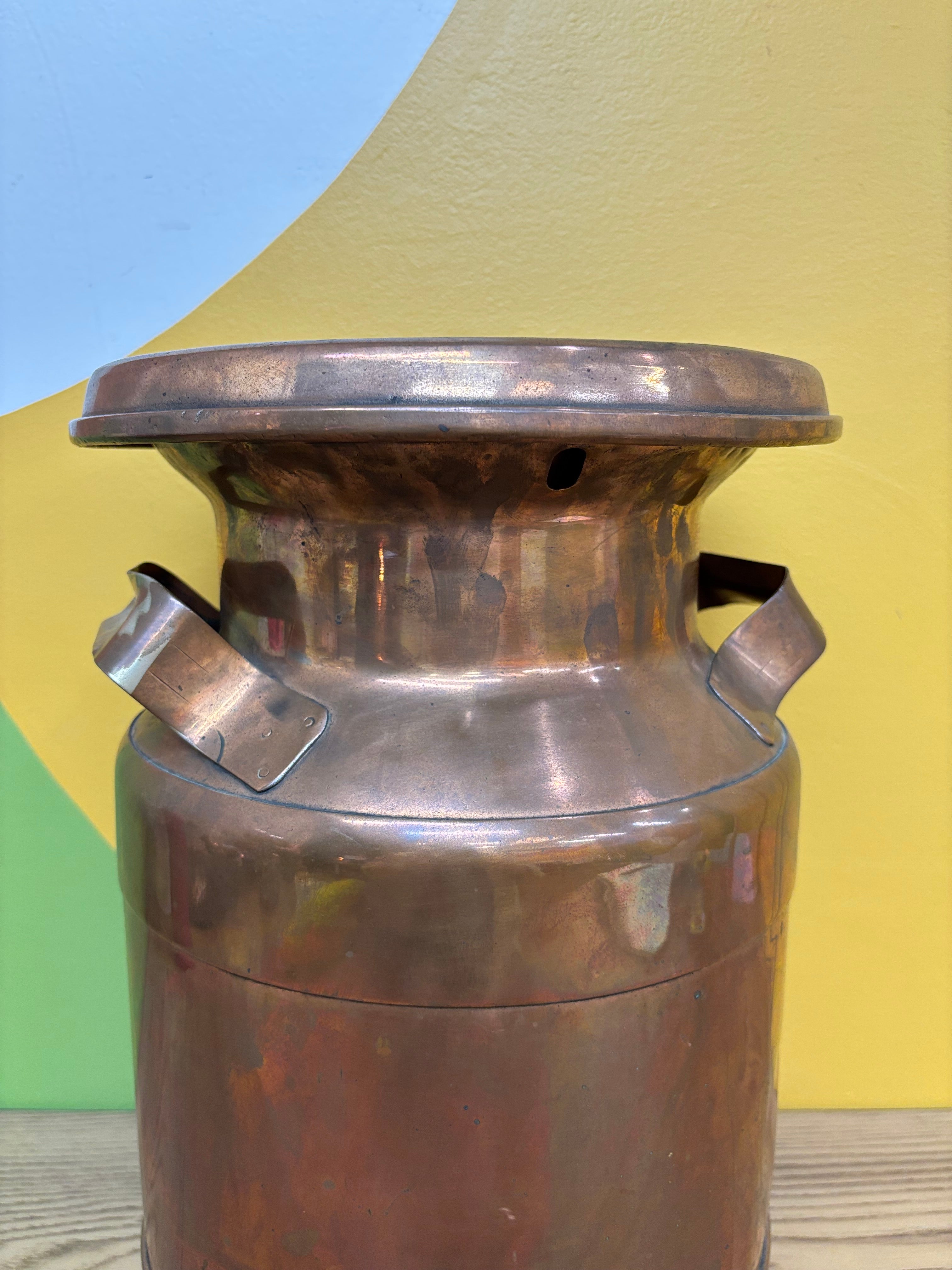 Copper Milk Can