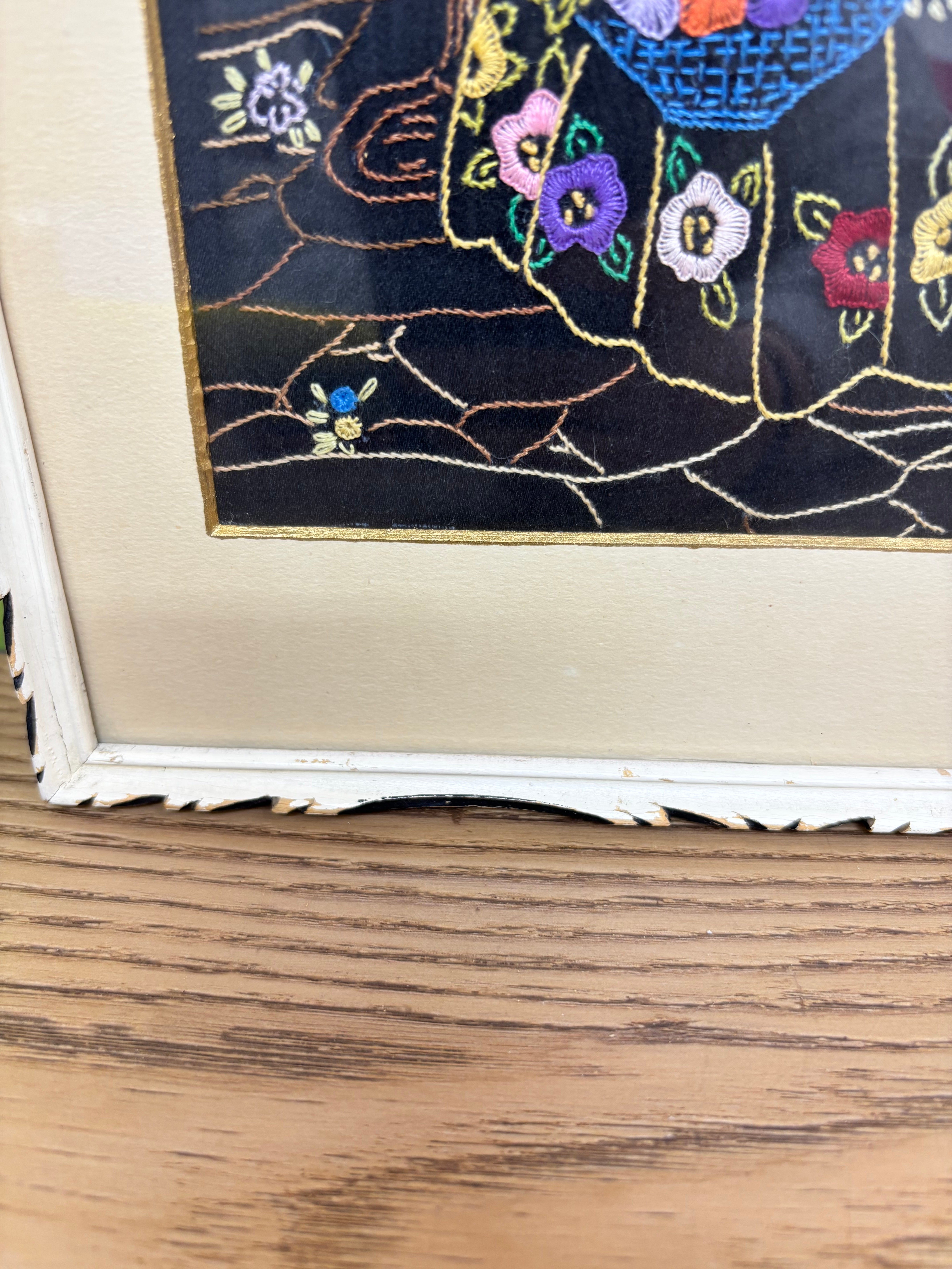 Framed Embroidered Art