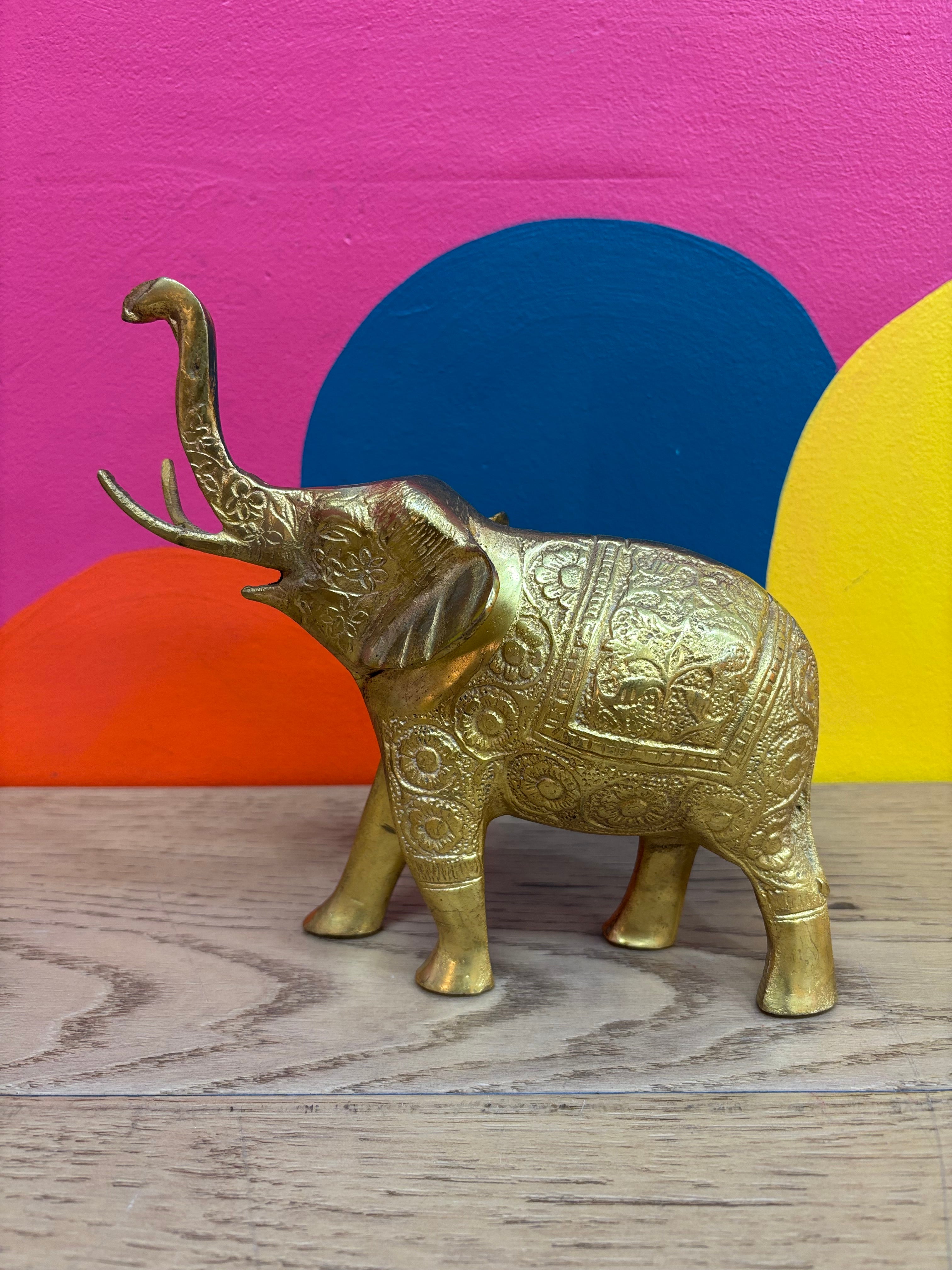 Brass Elephant Figurine