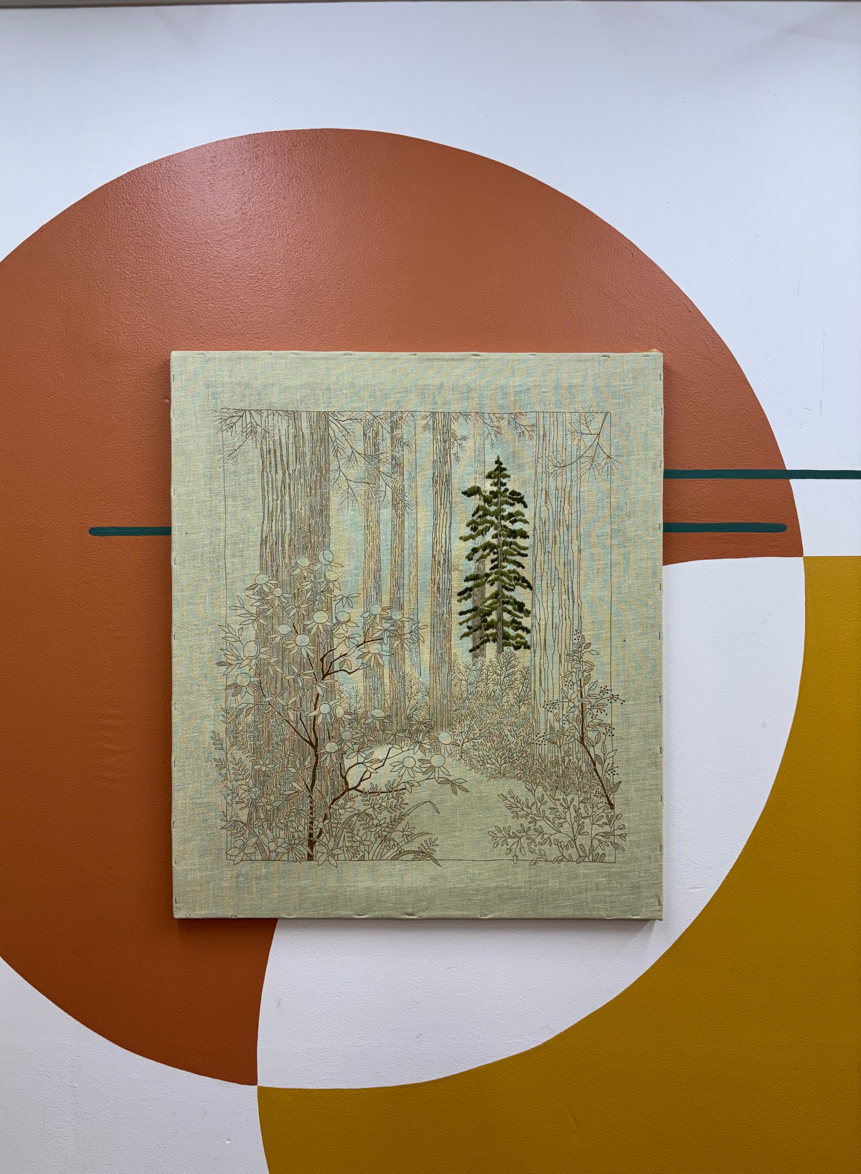 Embroidered Tree Art
