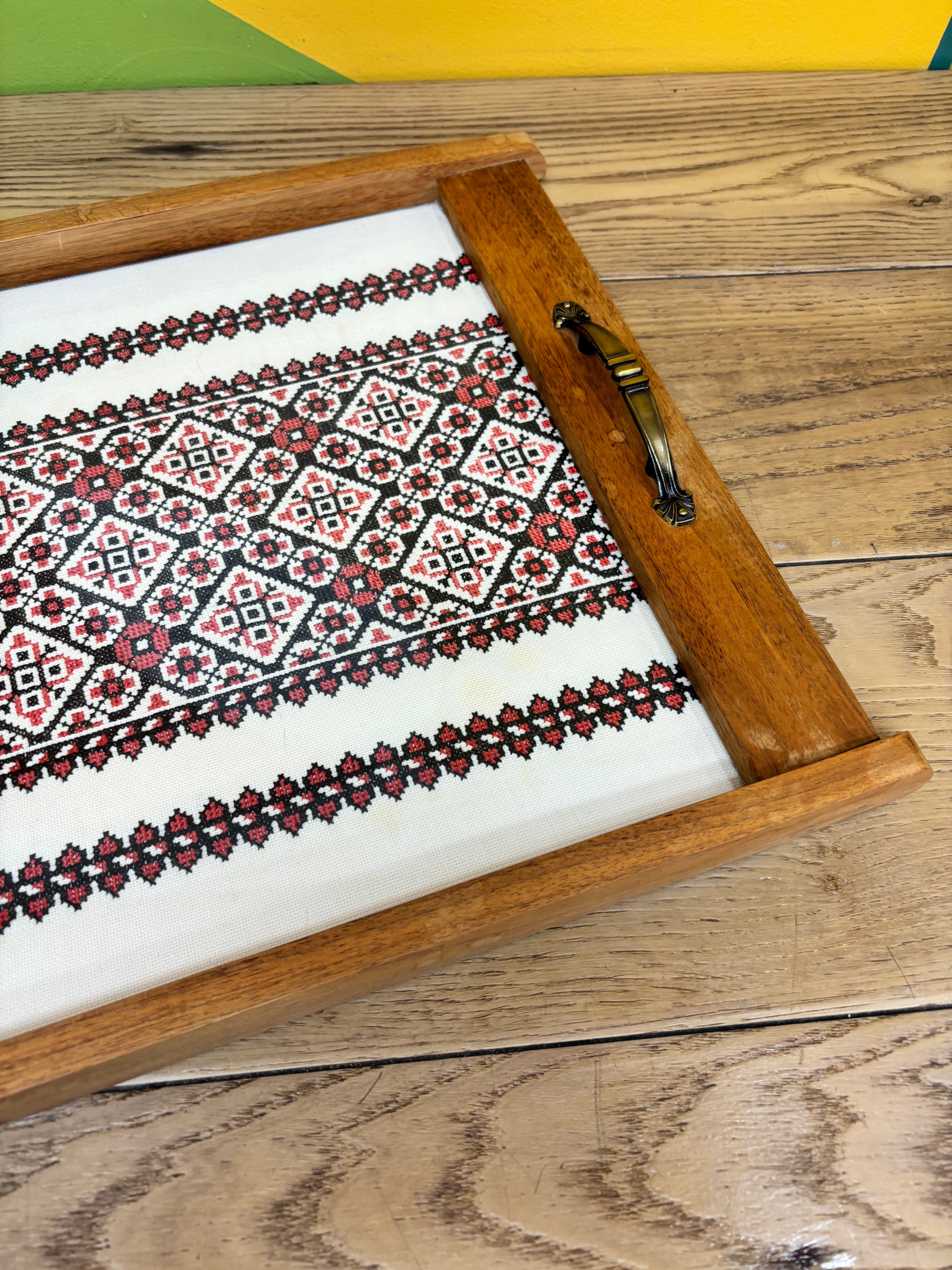 Embroidered Serving Tray