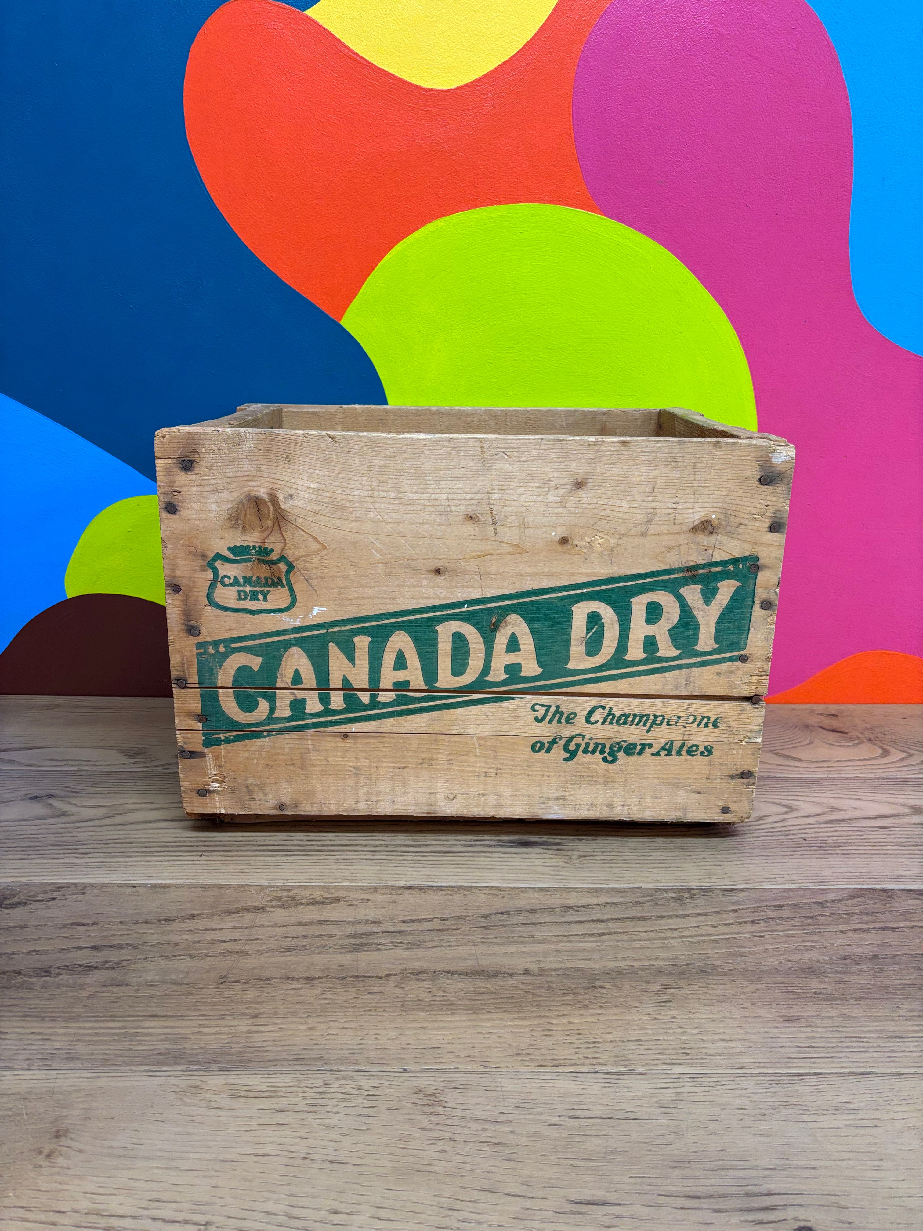 Canada Dry Wood Crate