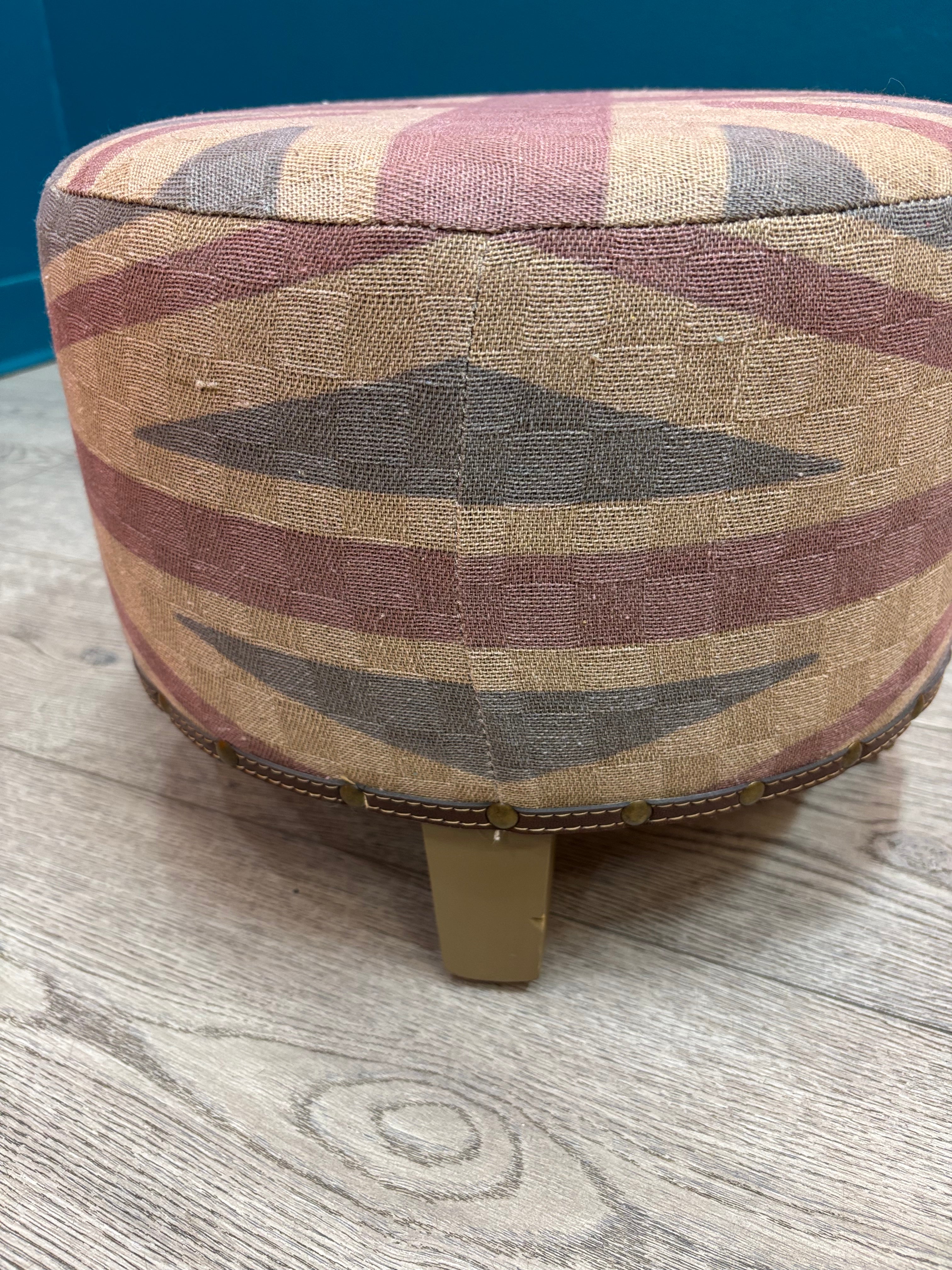 Round Union Jack Stool