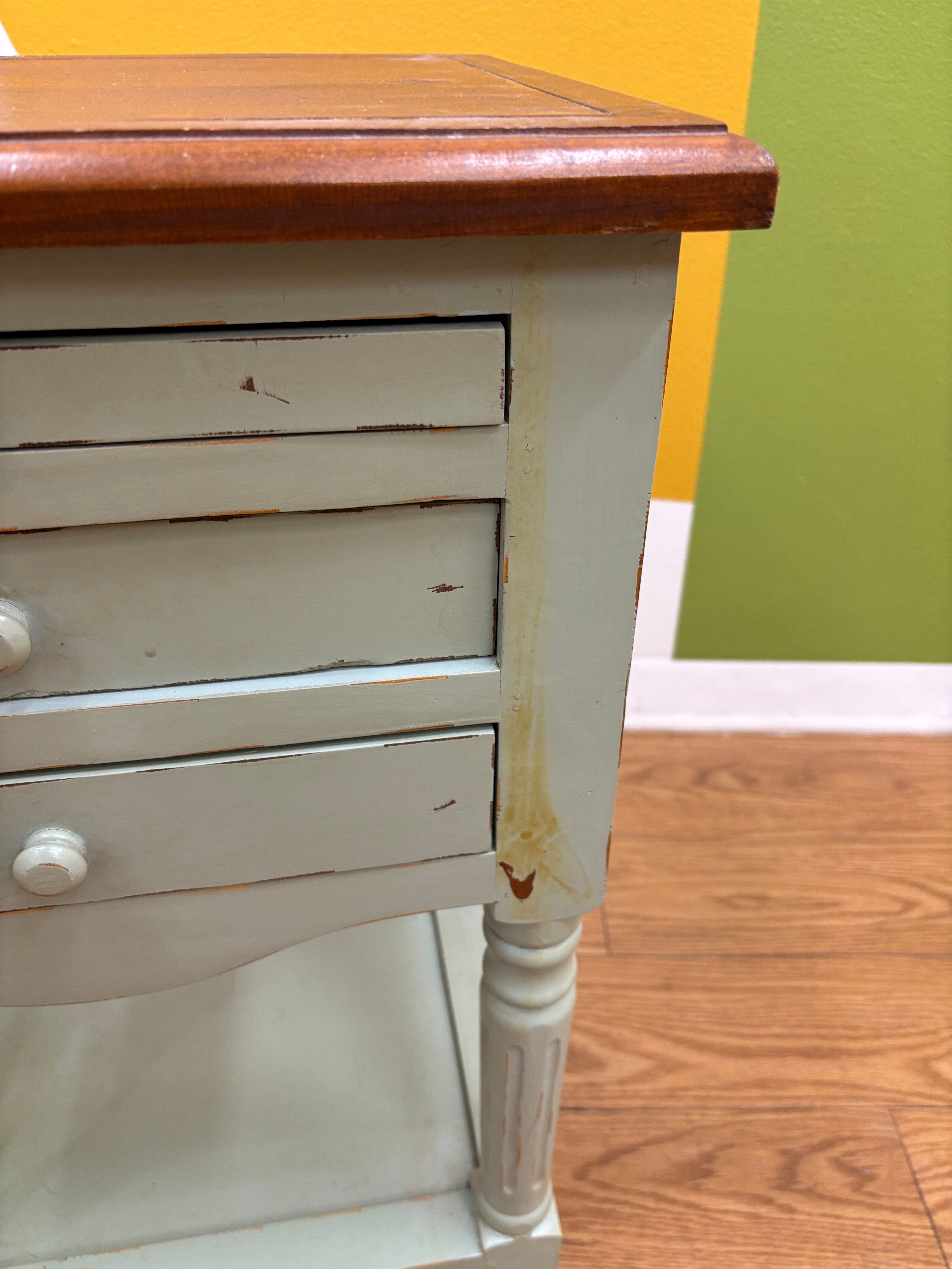 3 Drawer Side Table