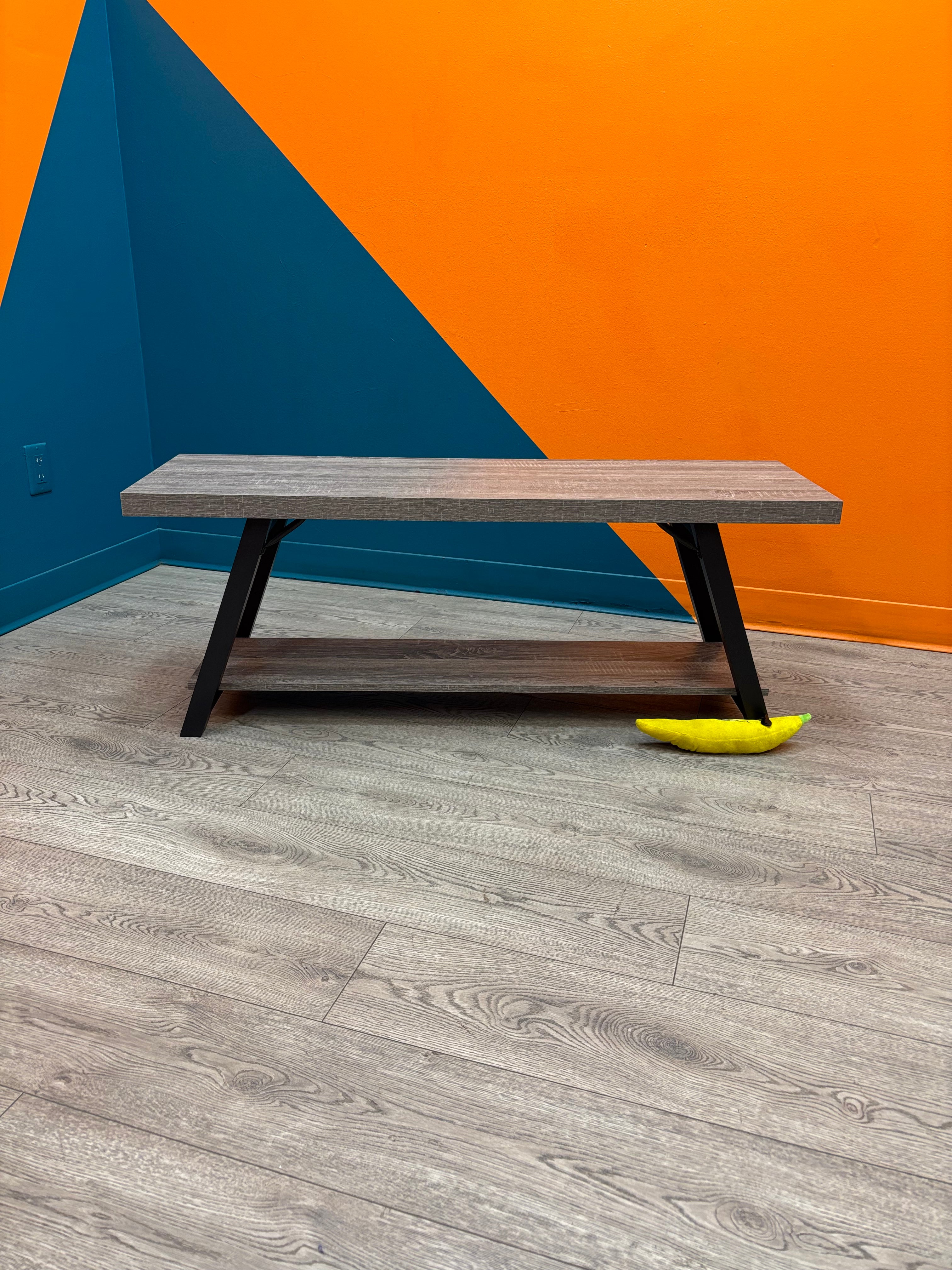 Grey & Black Bench