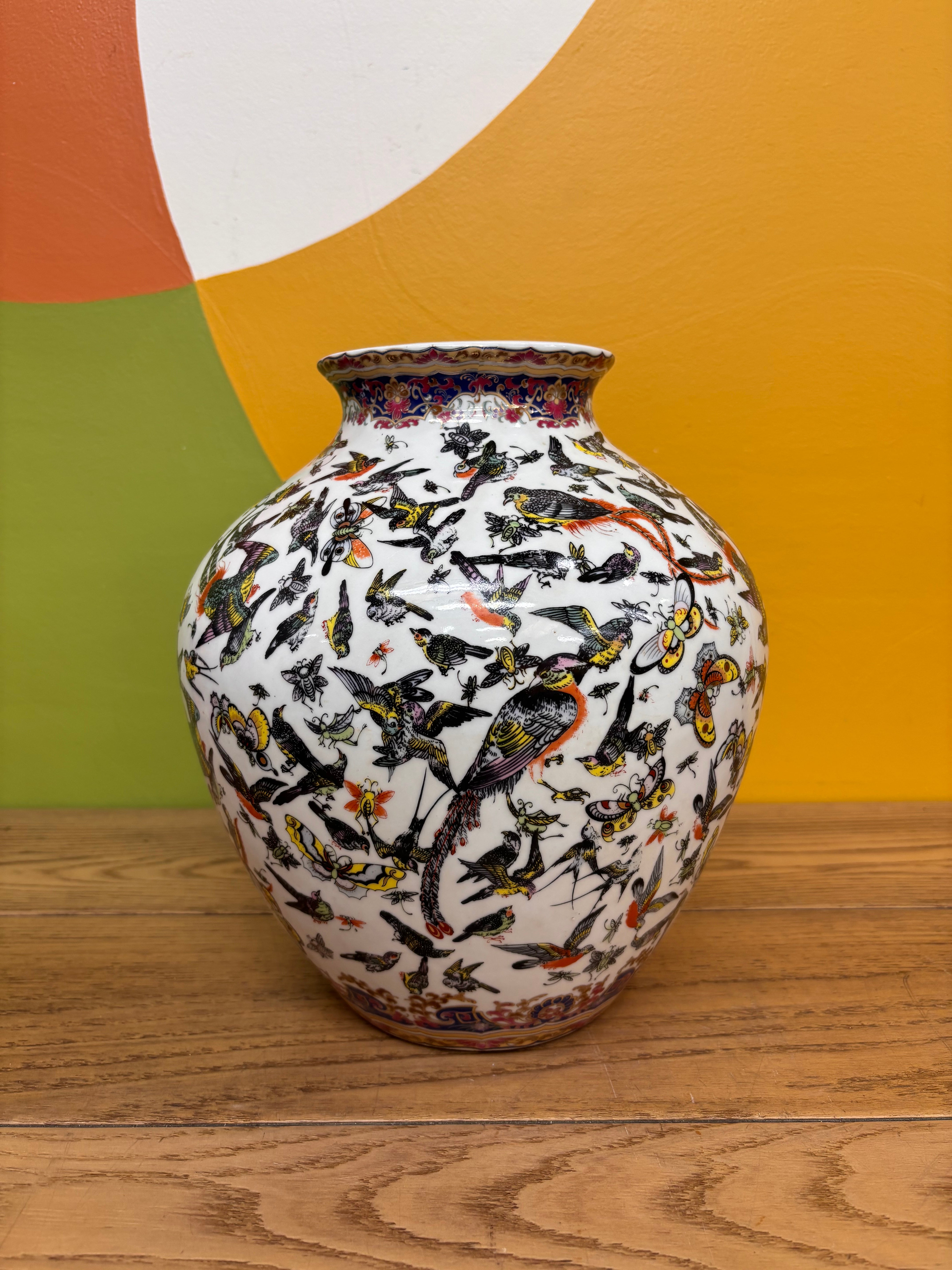 Large Bird Vase