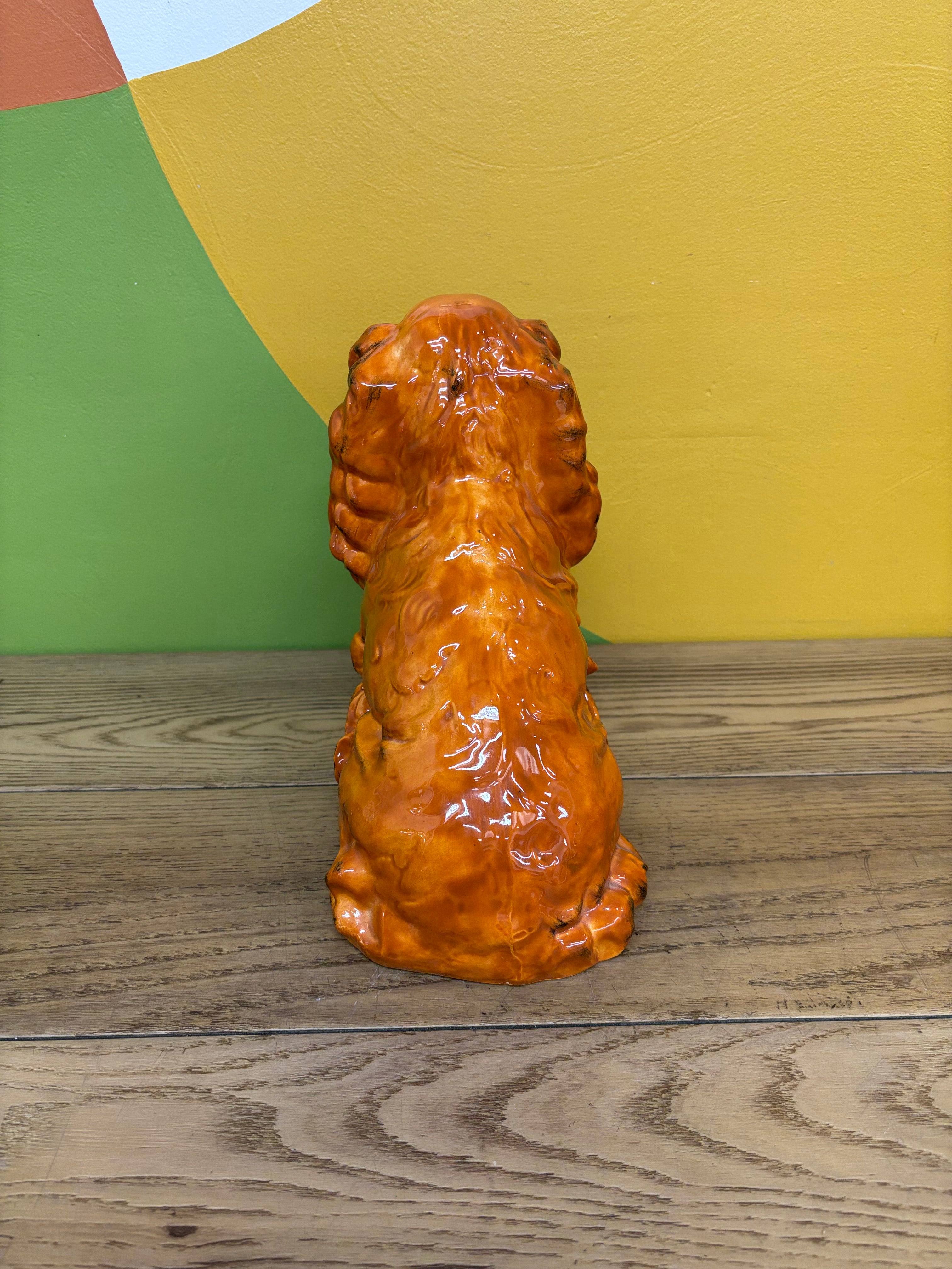 Large Ceramic Dog Statue