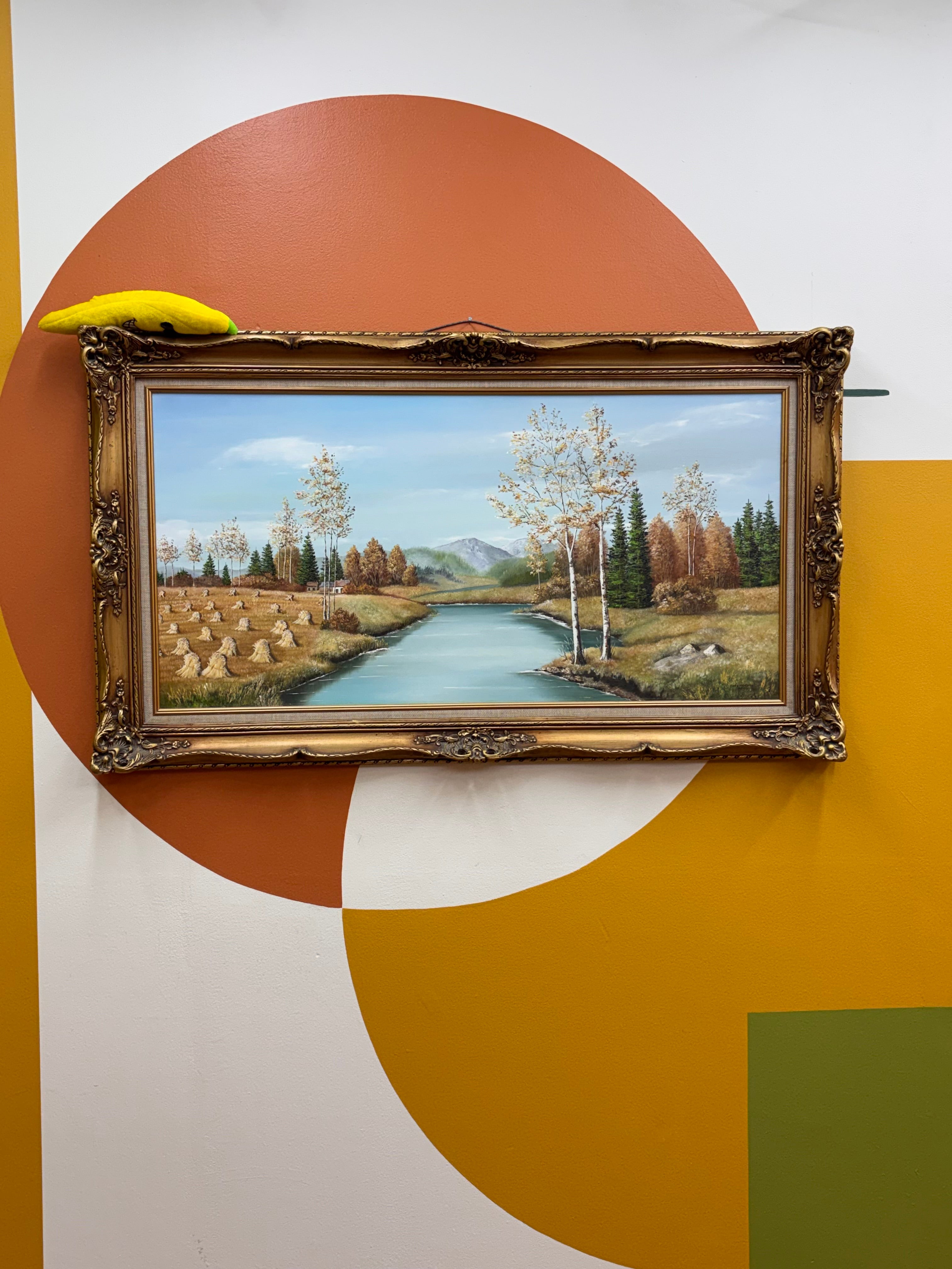 Large Gold Framed Painting