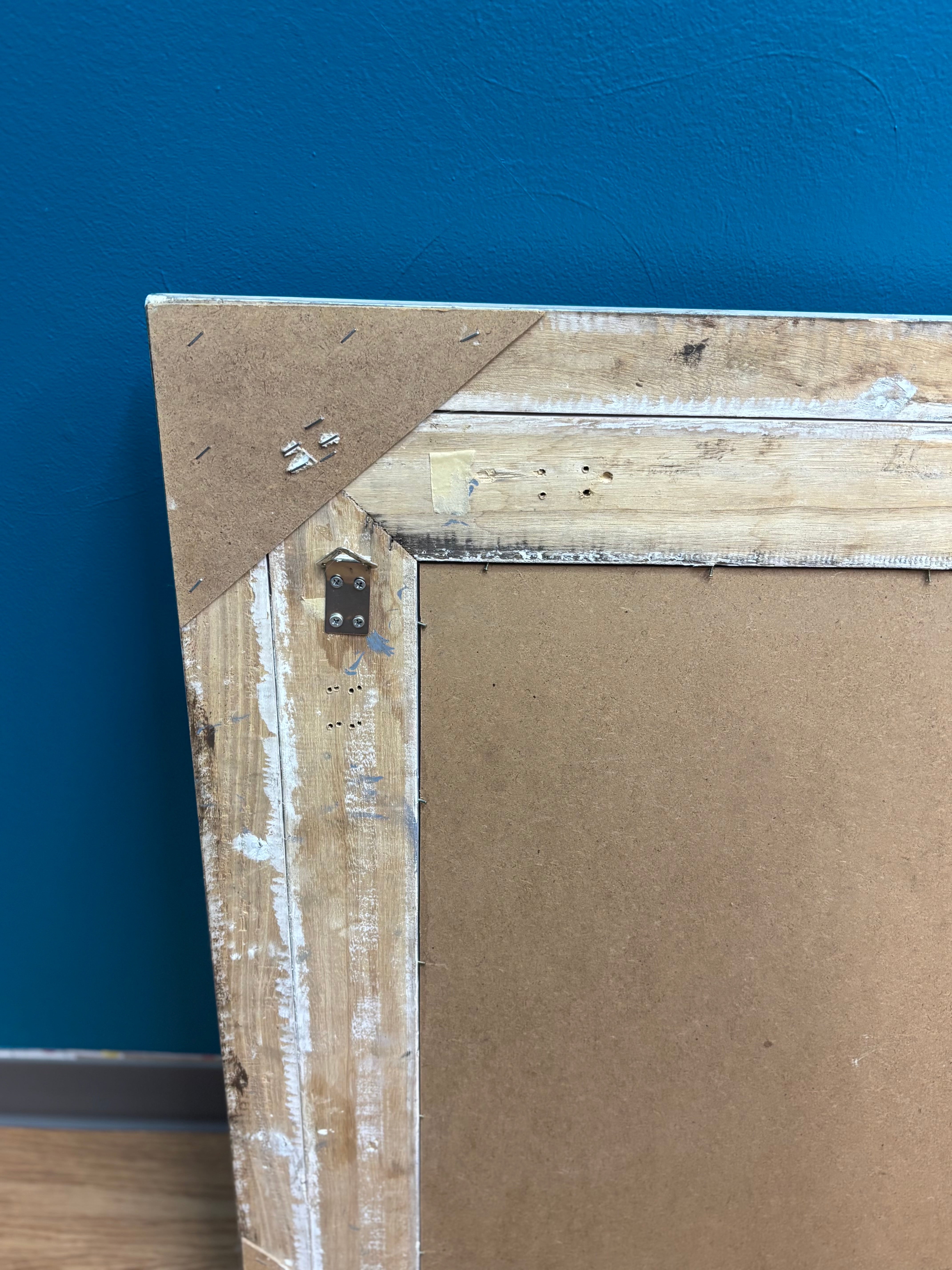 Carved Silver Large Wall Mirror