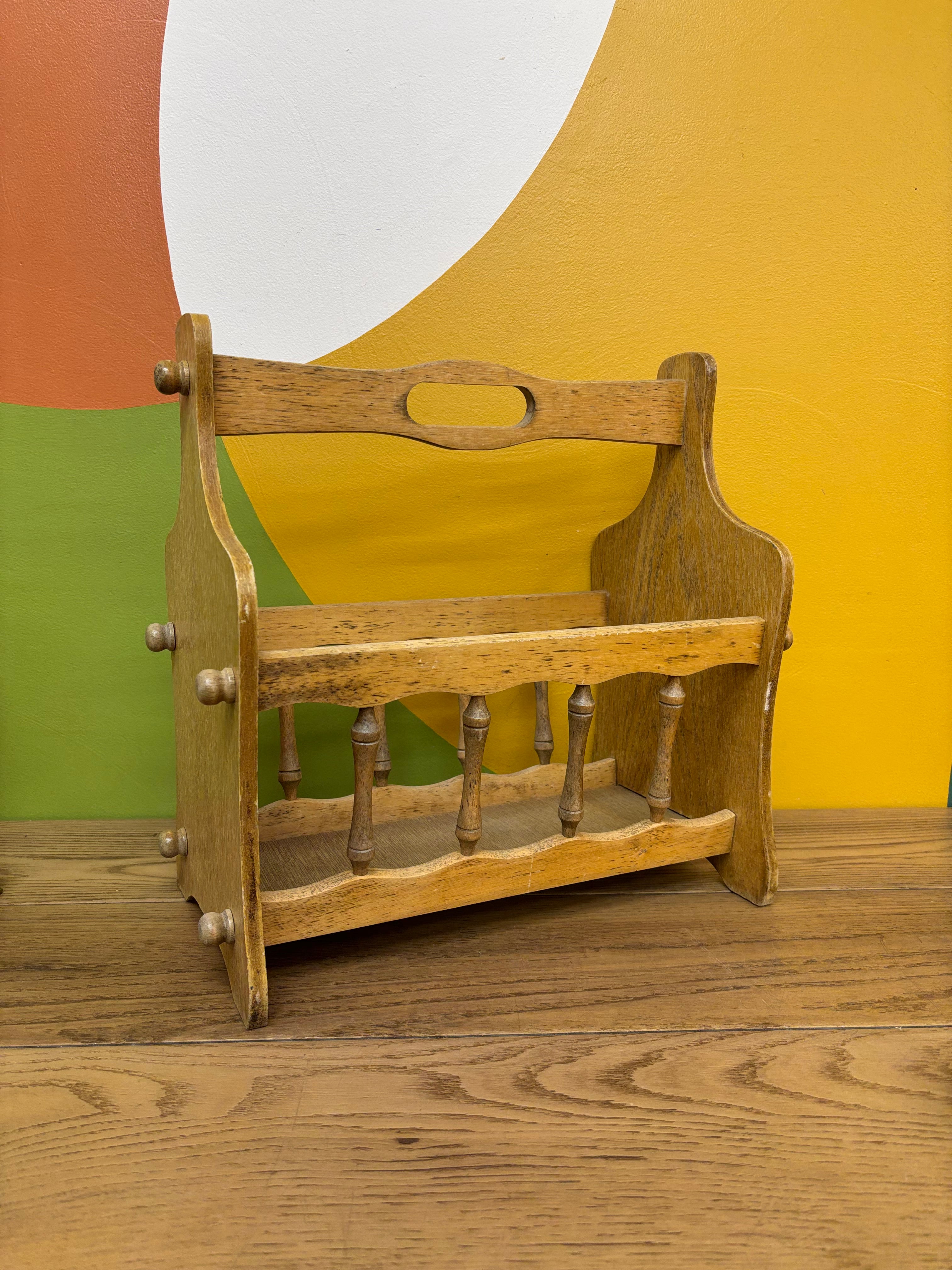 Wood Magazine Rack