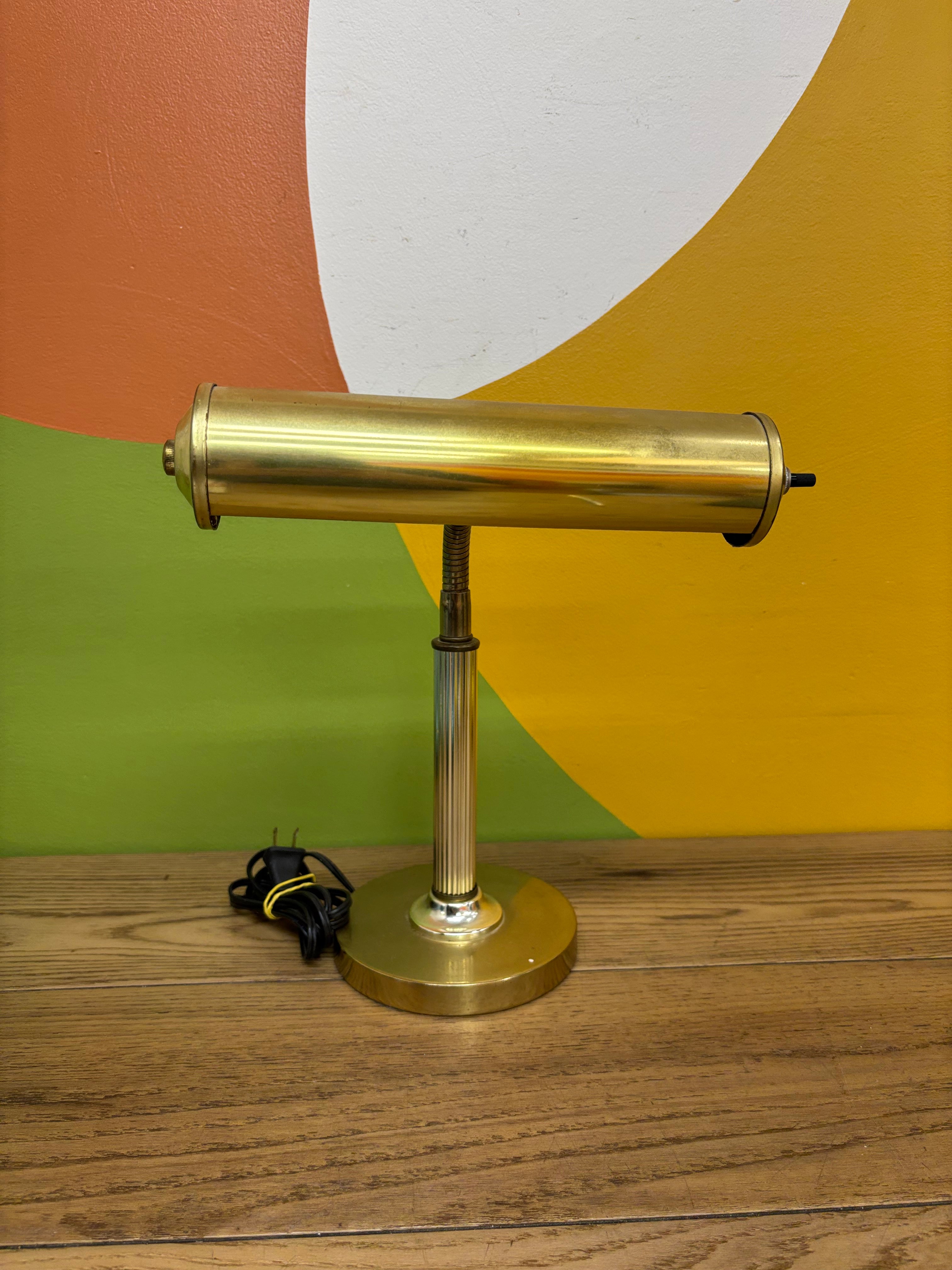 Gold Gooseneck Table Lamp