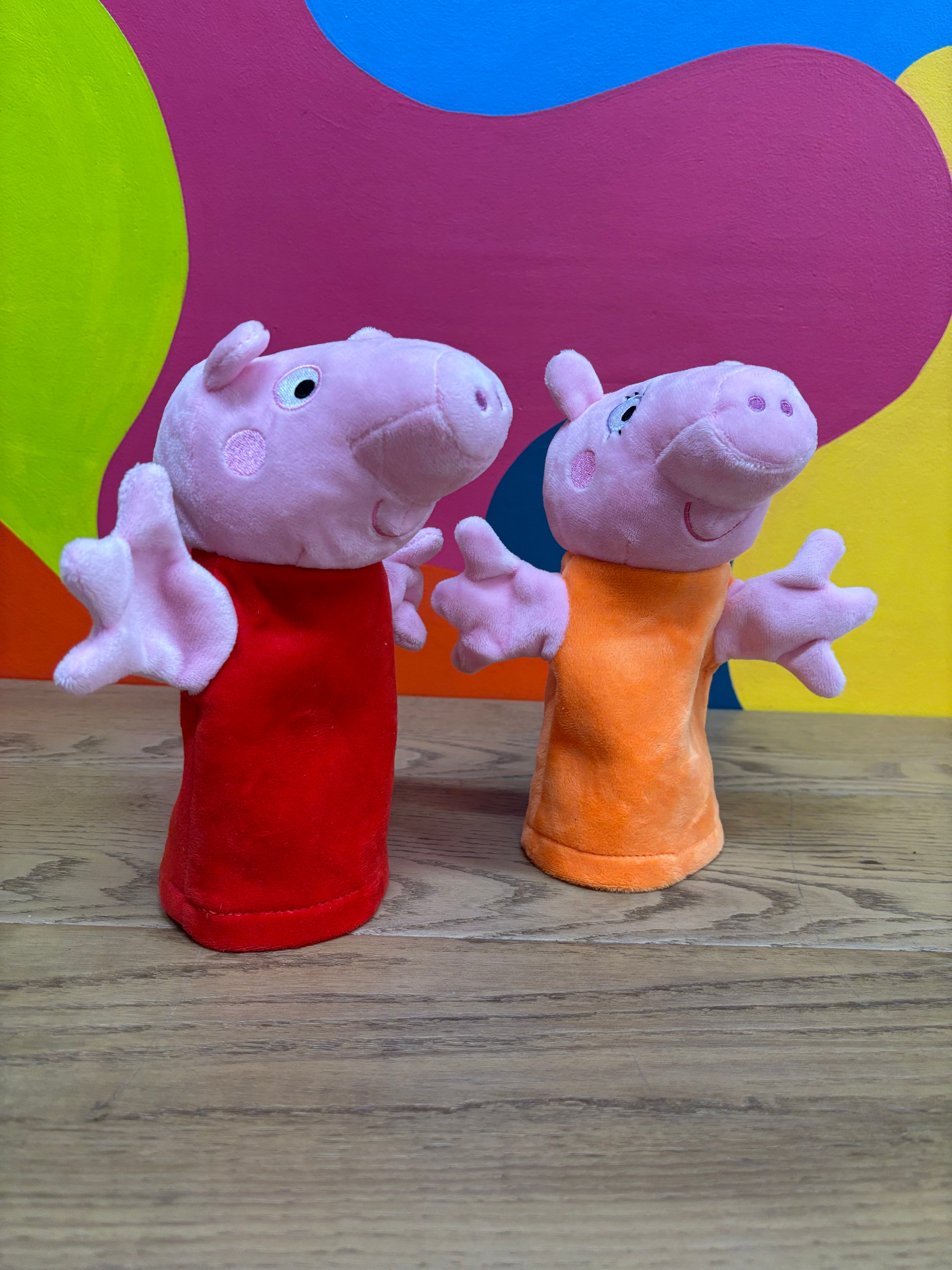 Peppa Pig & Mommy Pig Hand Puppet's