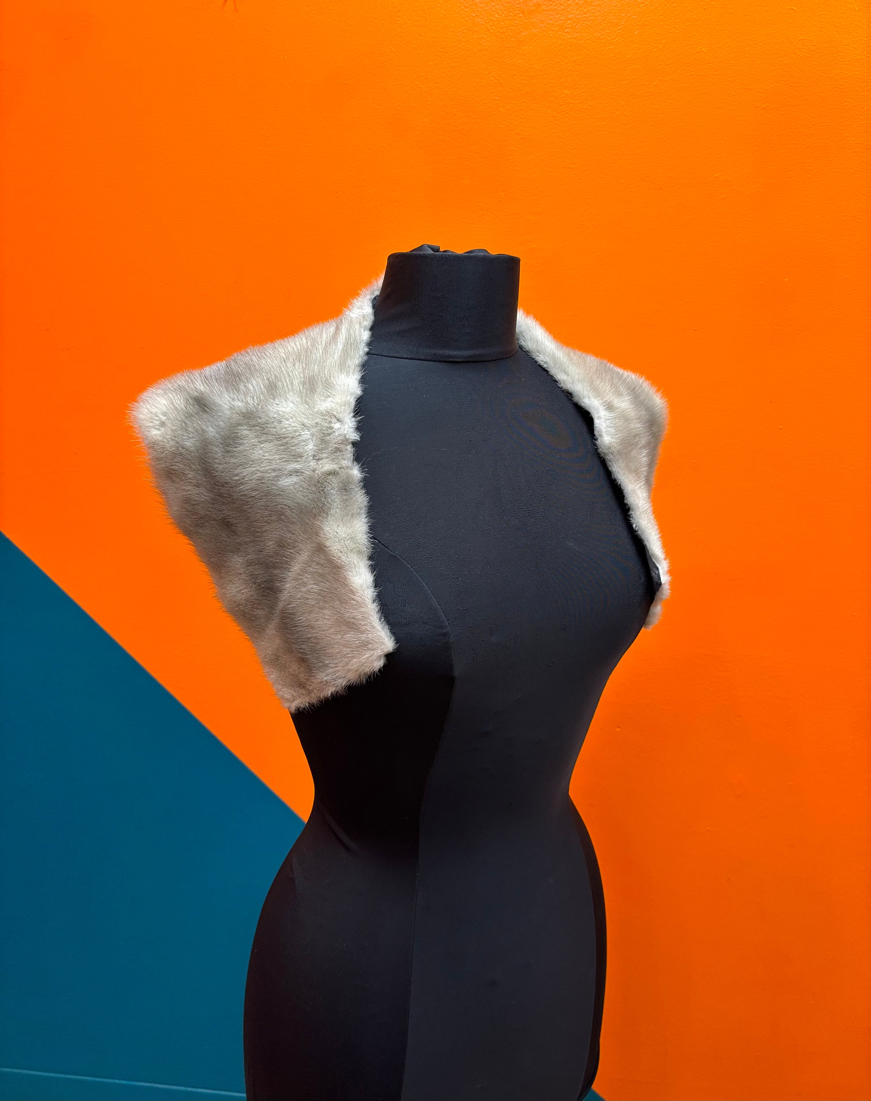 Fur Pelt Shrug 30"