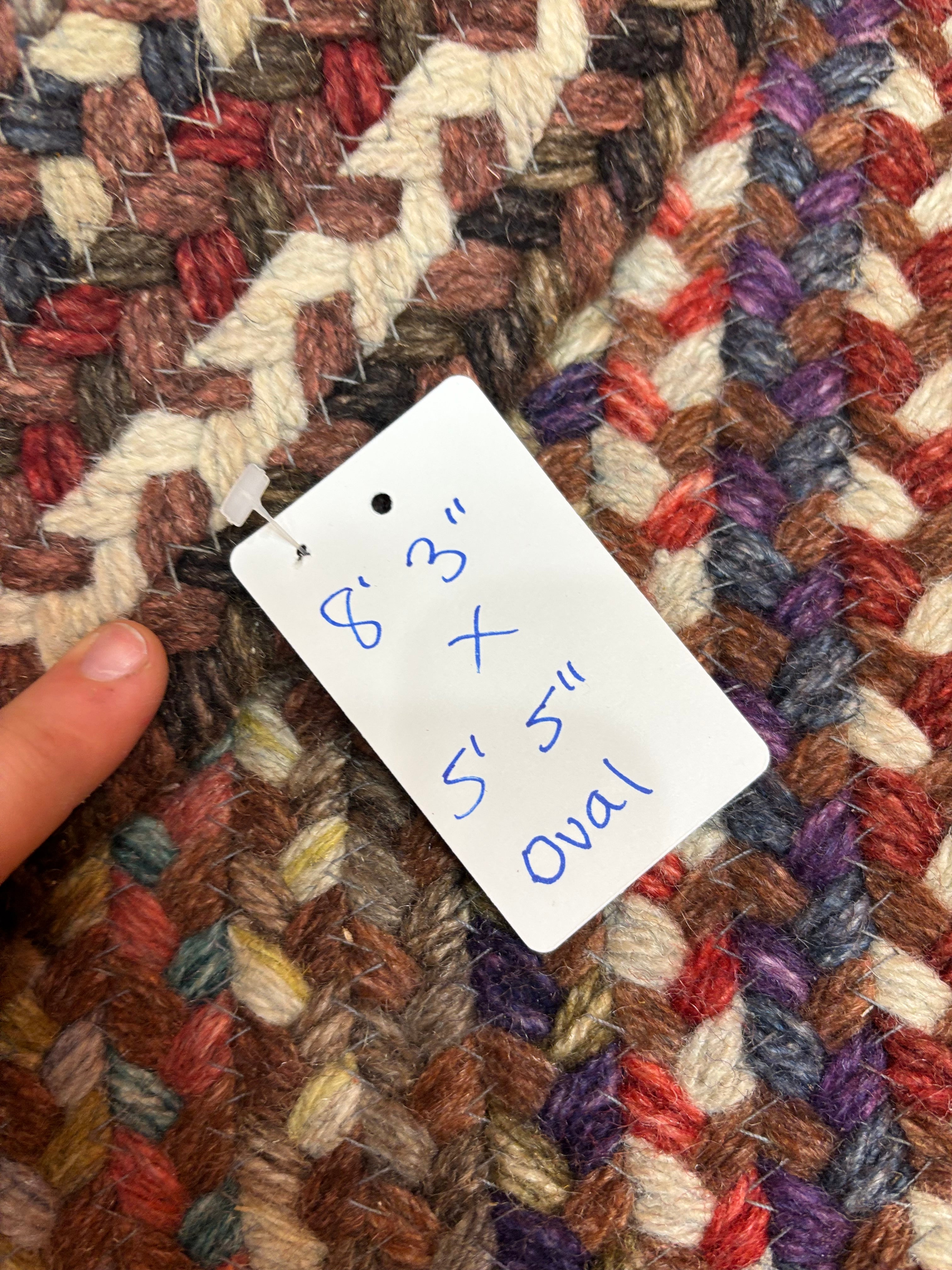 Woven Oval Area Rug #2