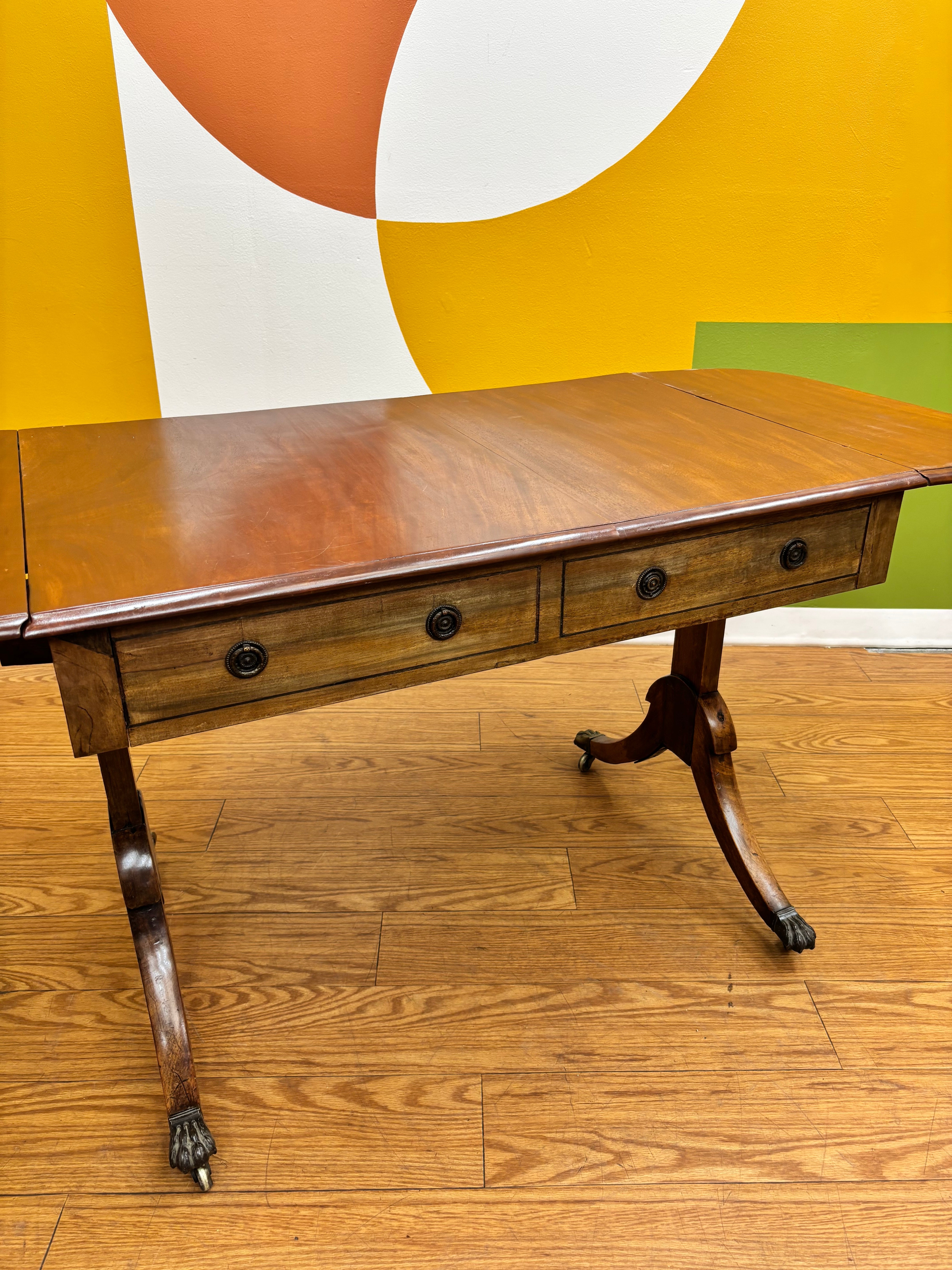 Drop-Leaf Sofa Table