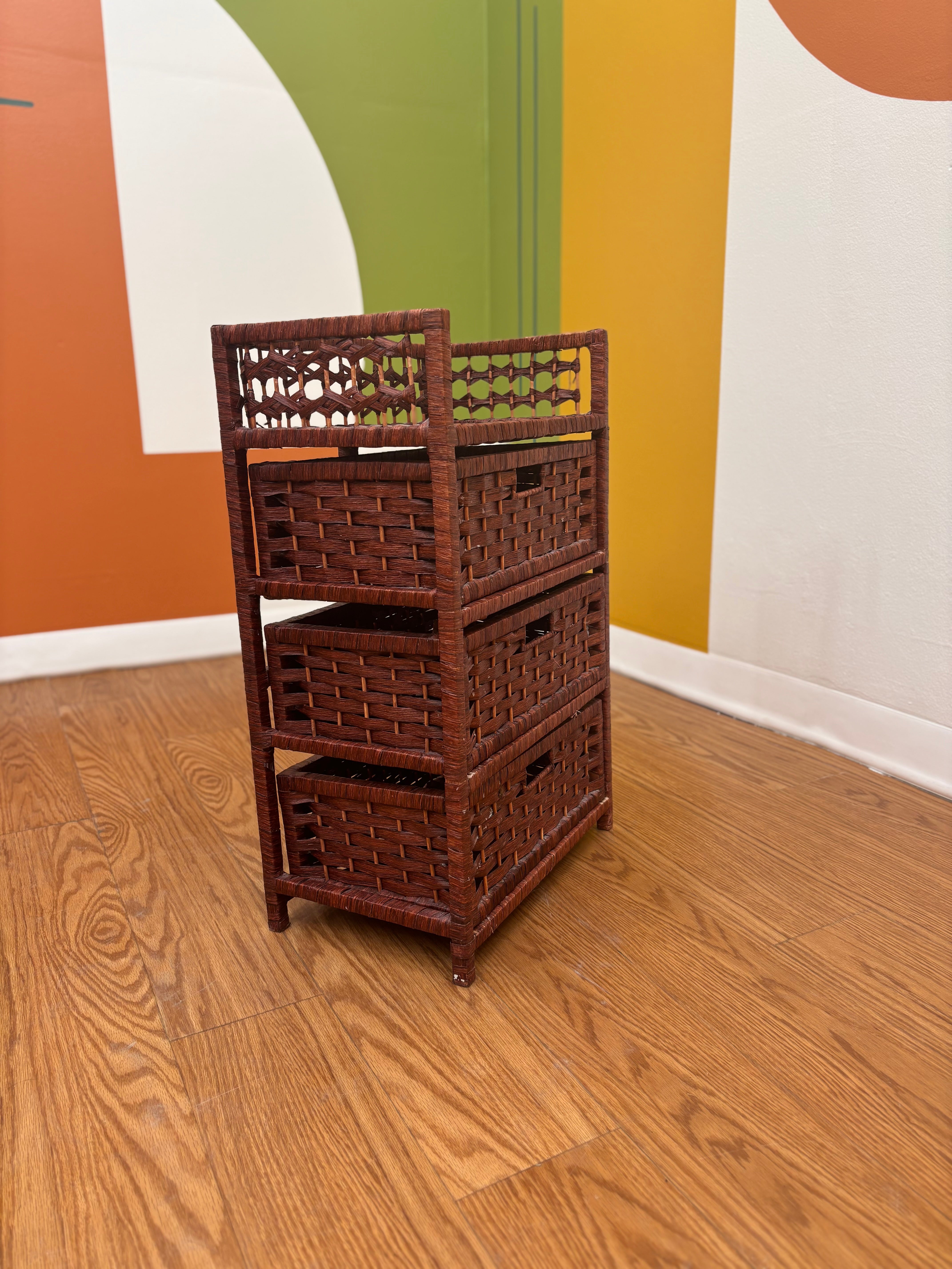 Woven 3 Drawer Chest