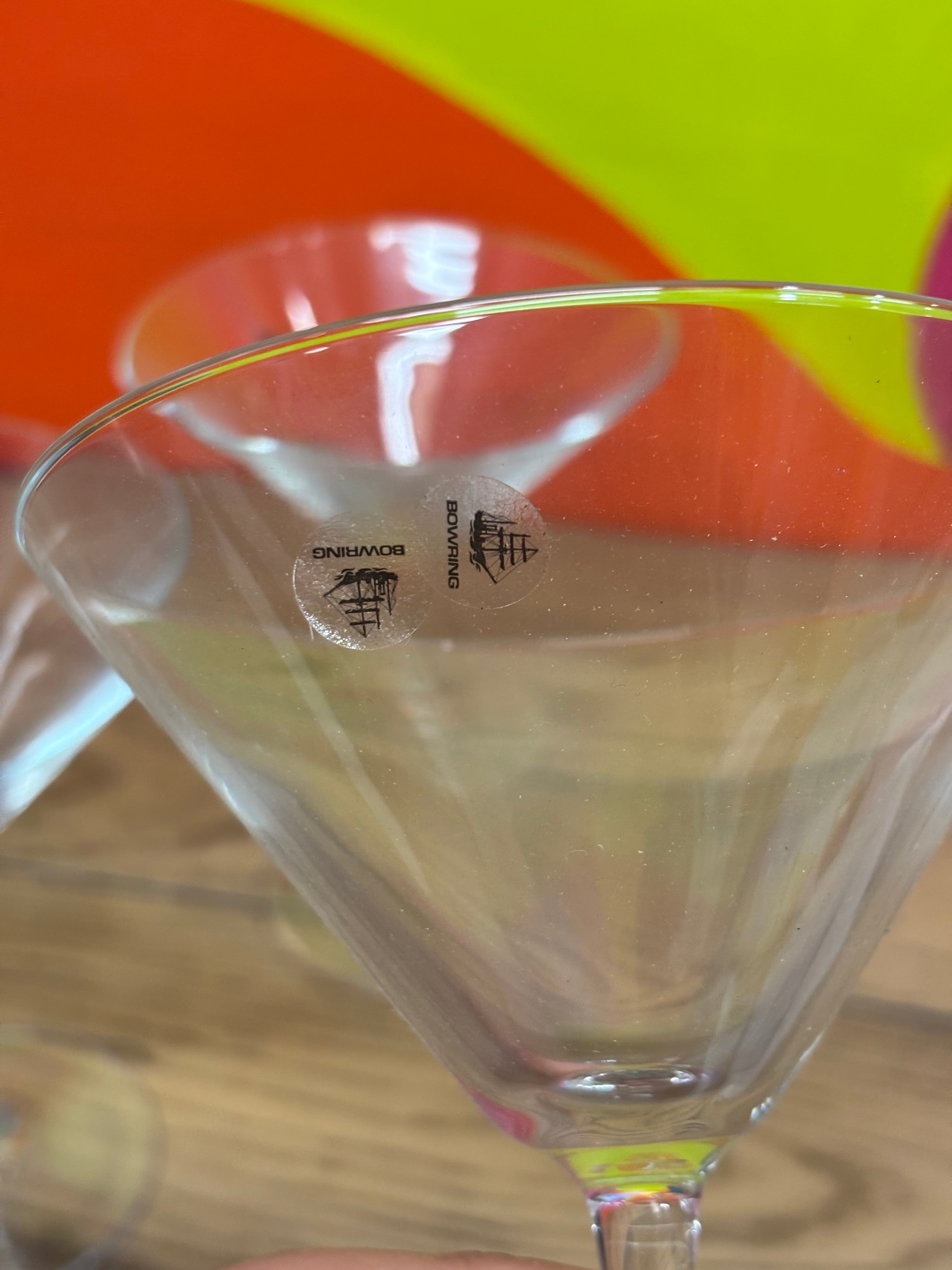 Bowring Portofino 4 Martini Glasses