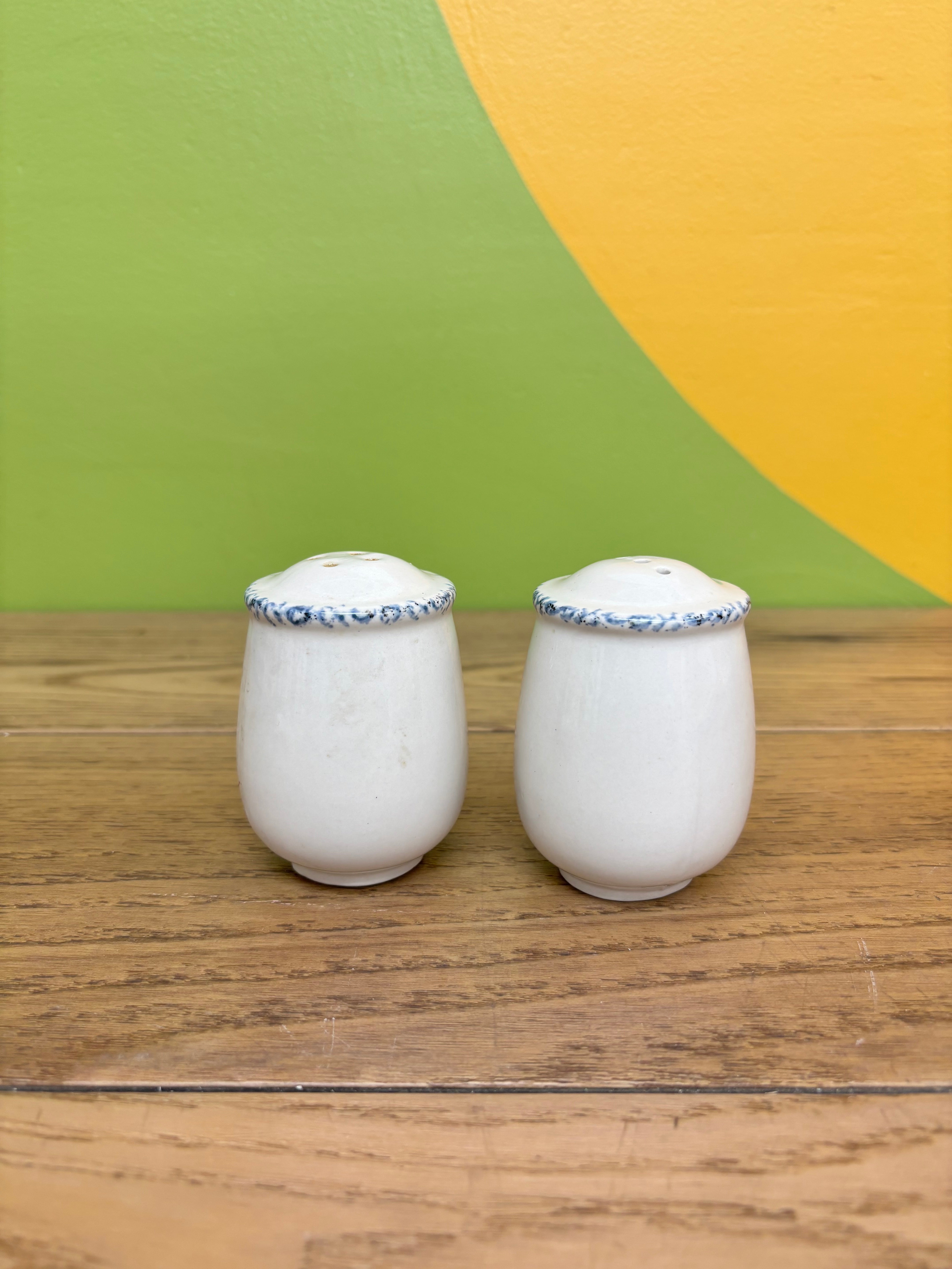 Stoneware Salt and Pepper Shakers