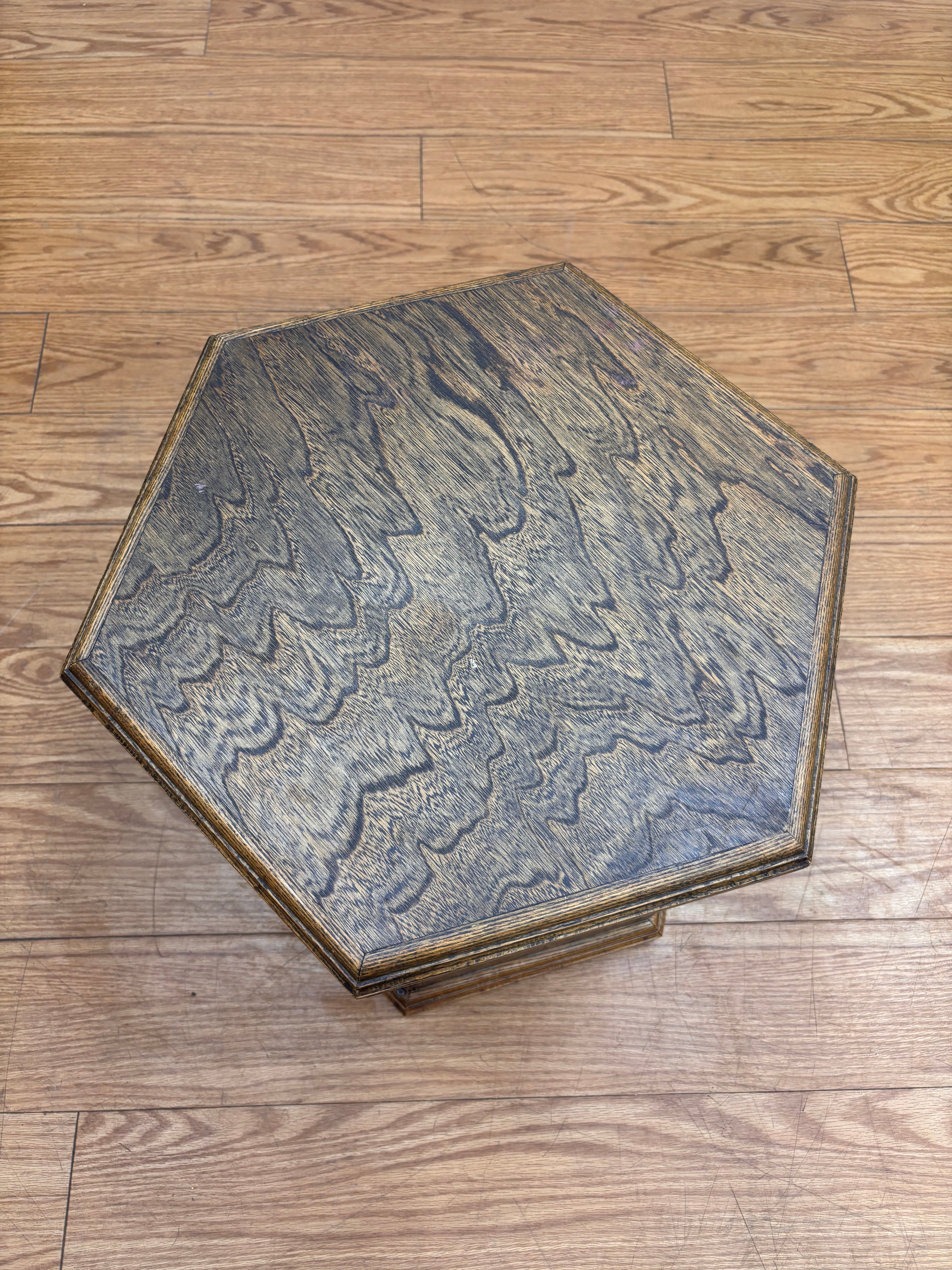 Hexagon End Table #1