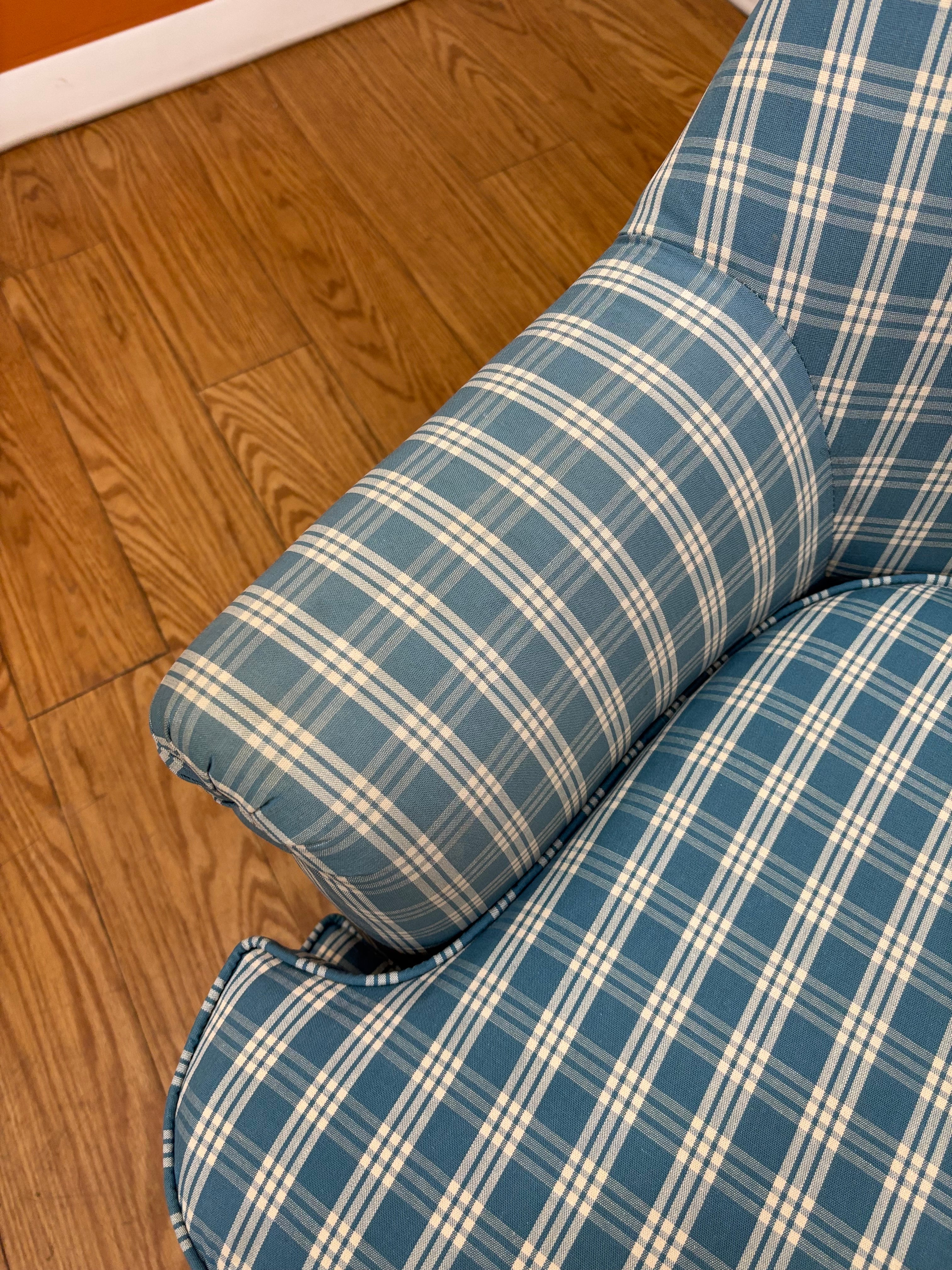 Blue Gingham Chair